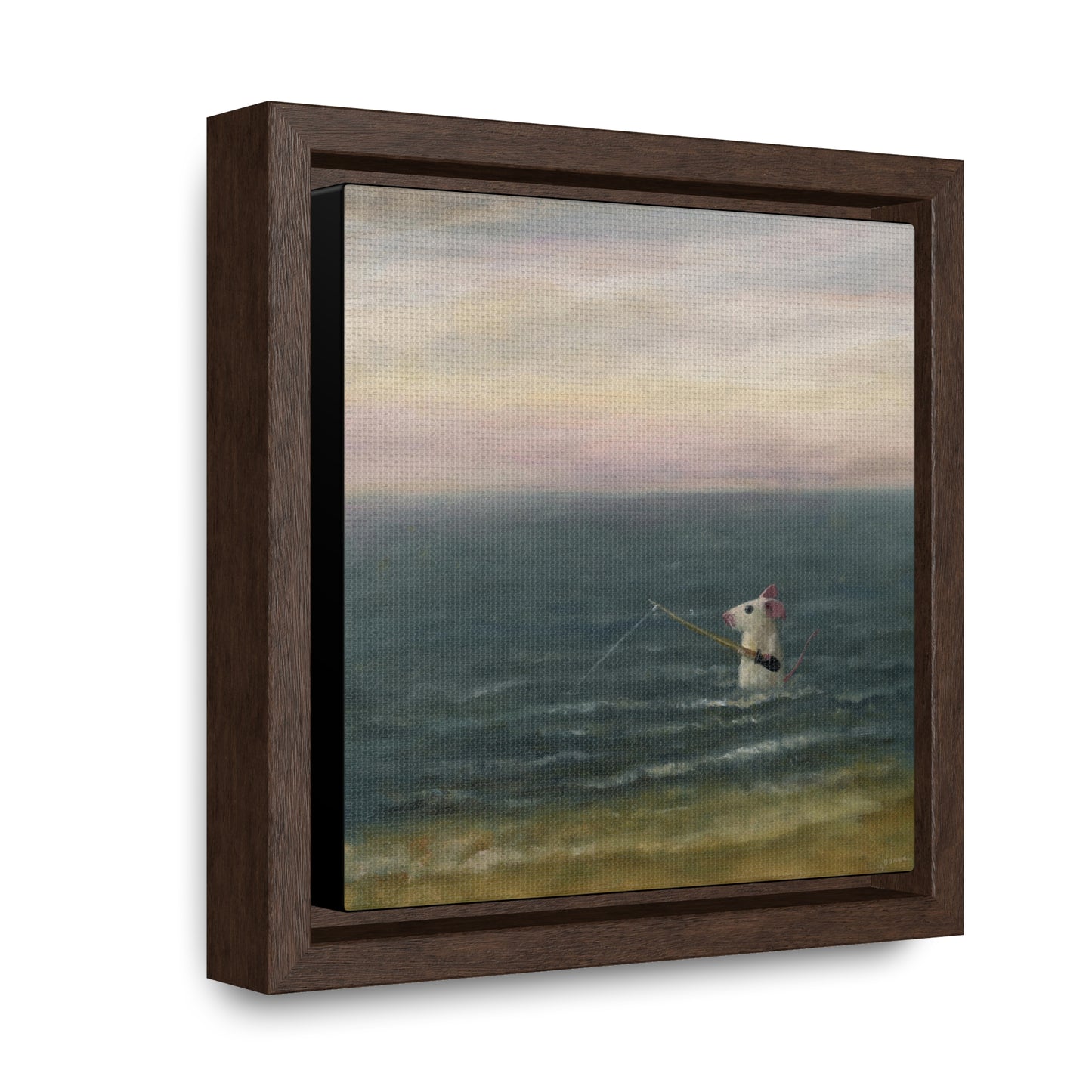 Stuart Dunkel: "Gone Fishing" - Framed Canvas Reproduction