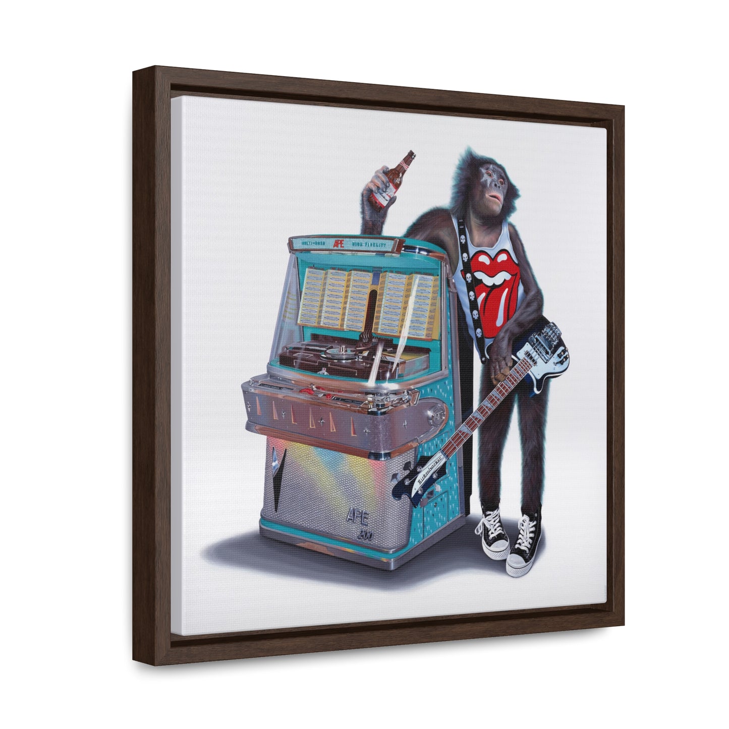 Tony South: "Jukebox Hero" - Framed Canvas Reproduction