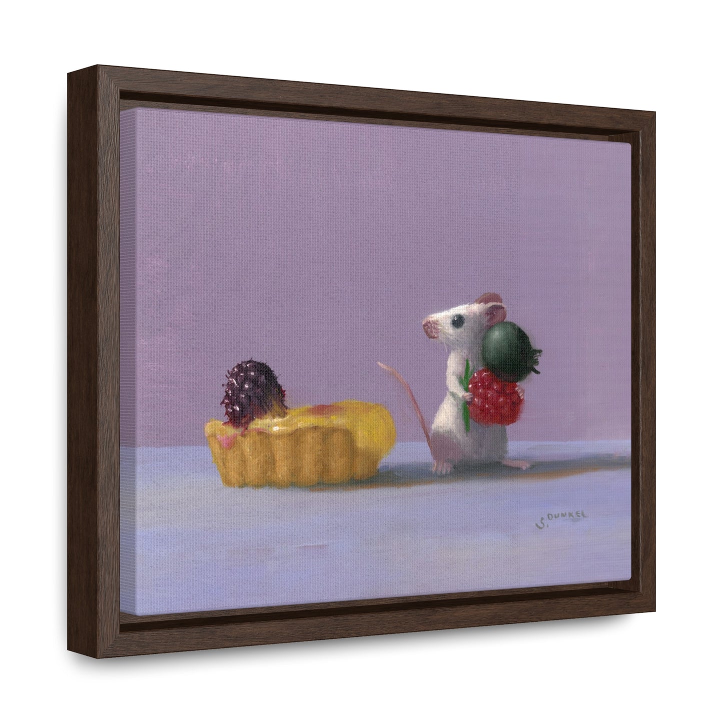 Stuart Dunkel: "Tart Shopping" - Framed Canvas Reproduction