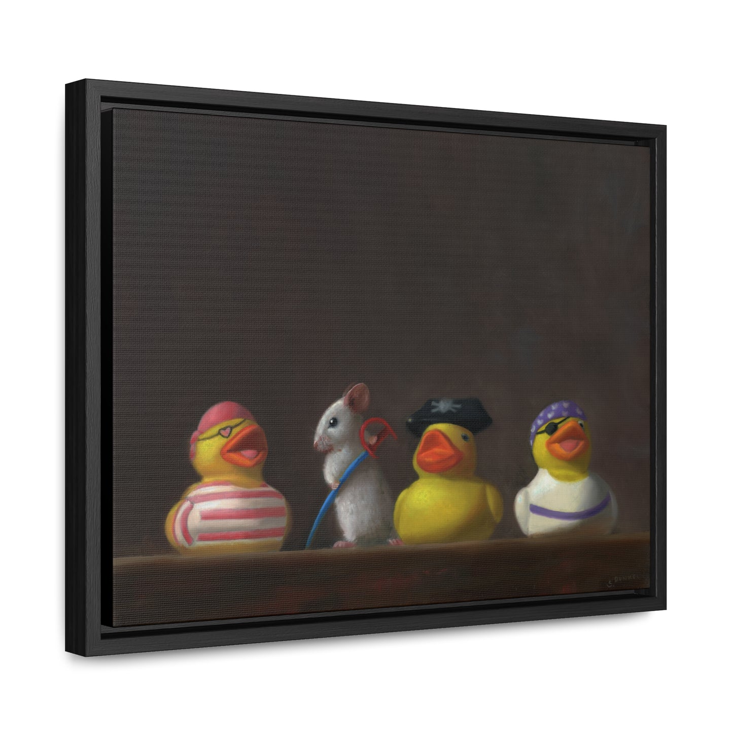 Stuart Dunkel: "Family Portrait: It's a Pirates Life" - Framed Canvas Reproduction