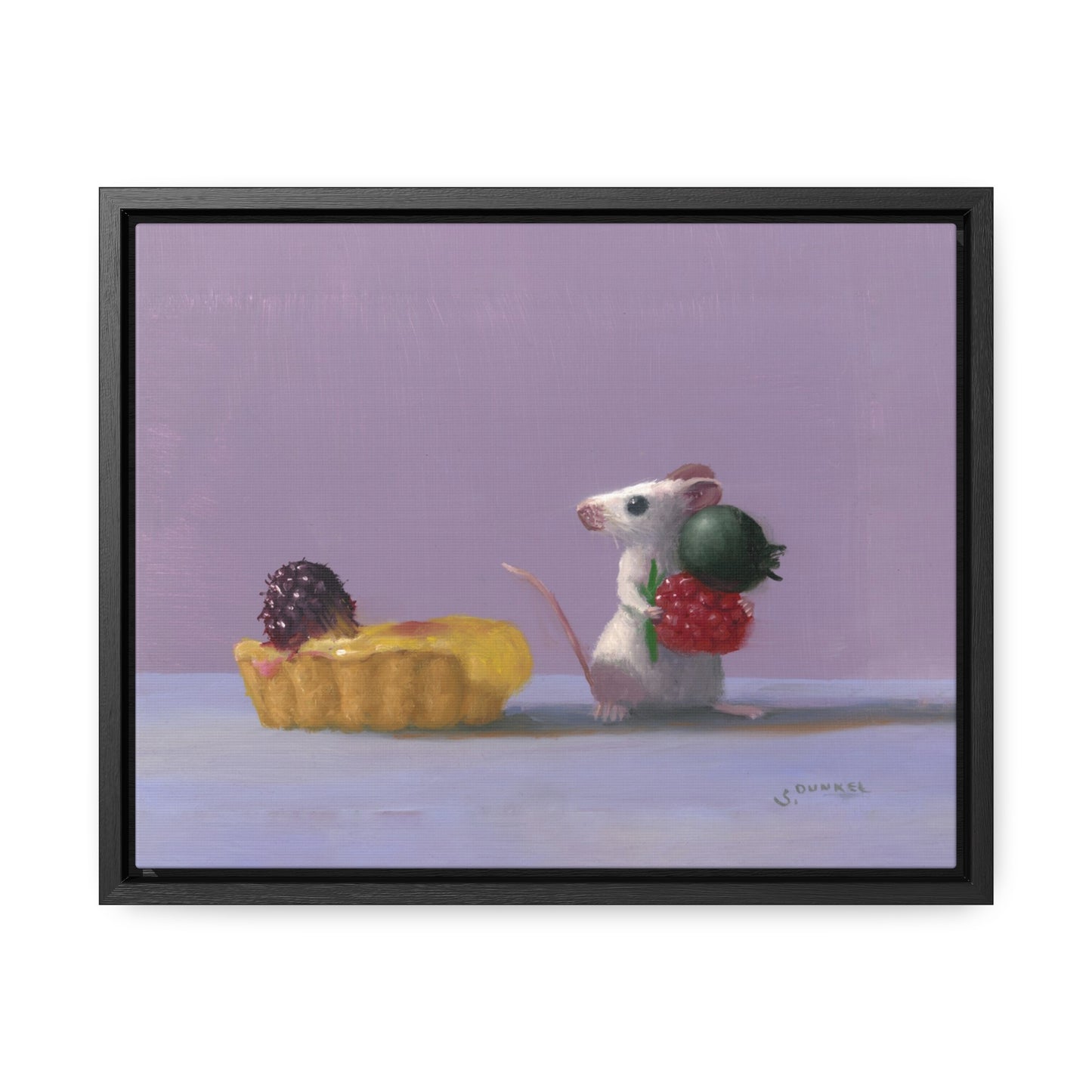 Stuart Dunkel: "Tart Shopping" - Framed Canvas Reproduction