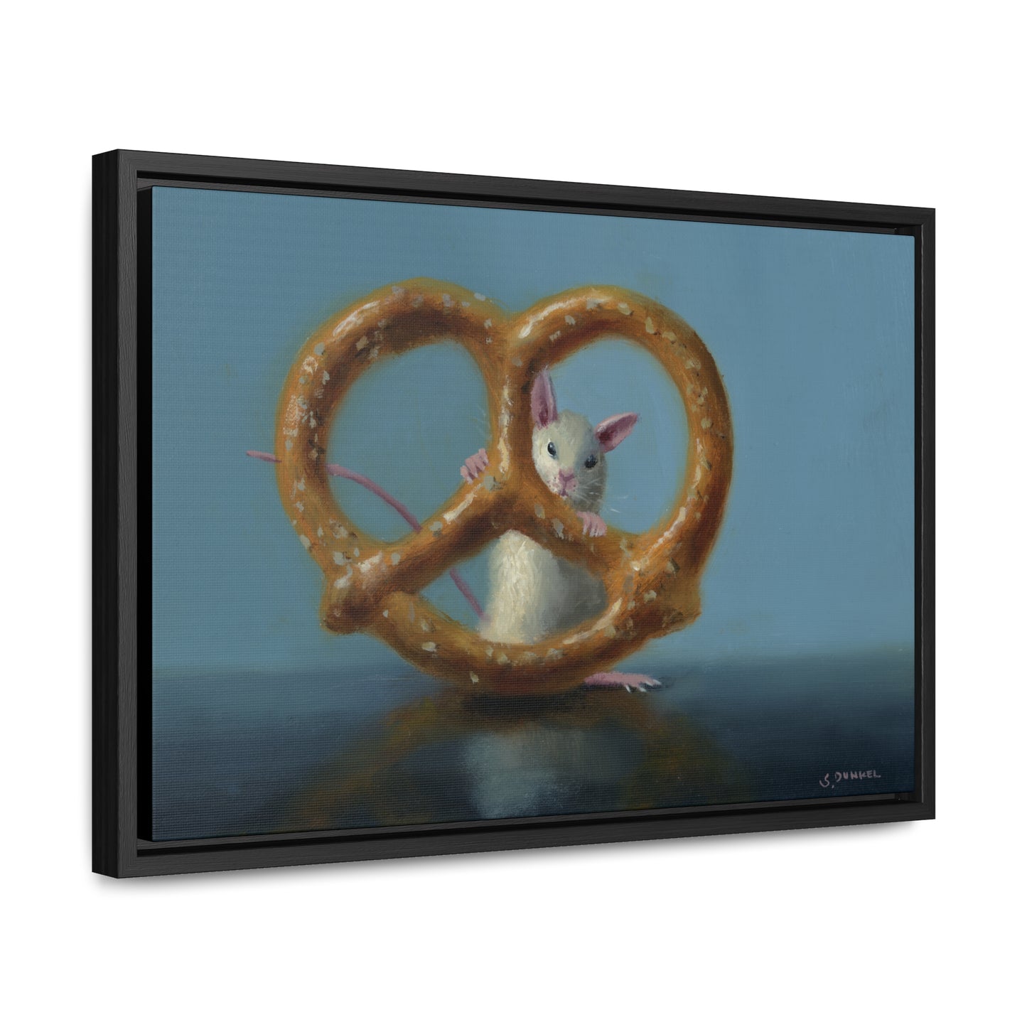 Stuart Dunkel: "Behind Bars" - Framed Canvas Reproduction