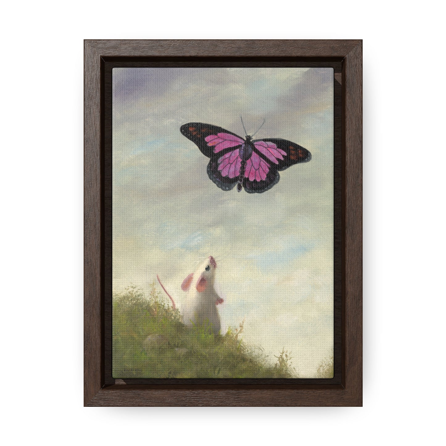Stuart Dunkel: "Magic Butterfly" - Framed Canvas Reproduction