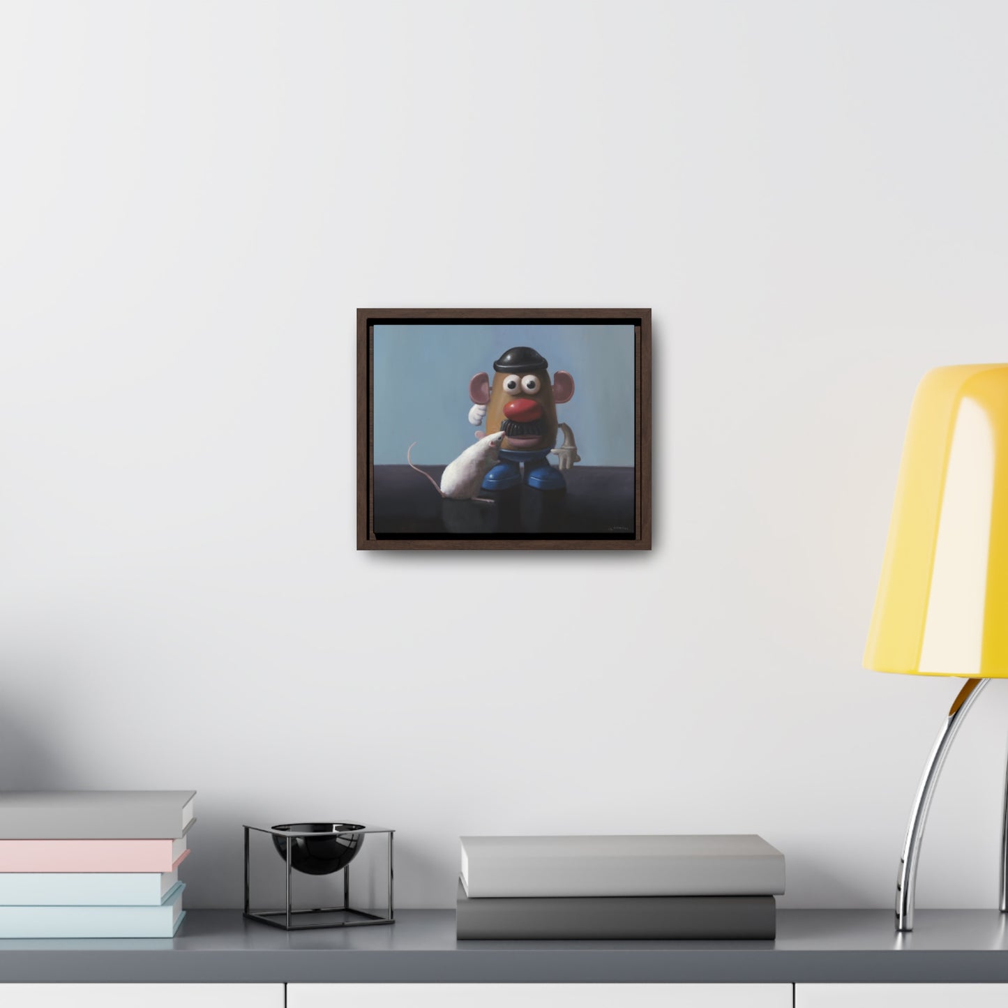 Stuart Dunkel: "The Kiss" - Framed Canvas Reproduction