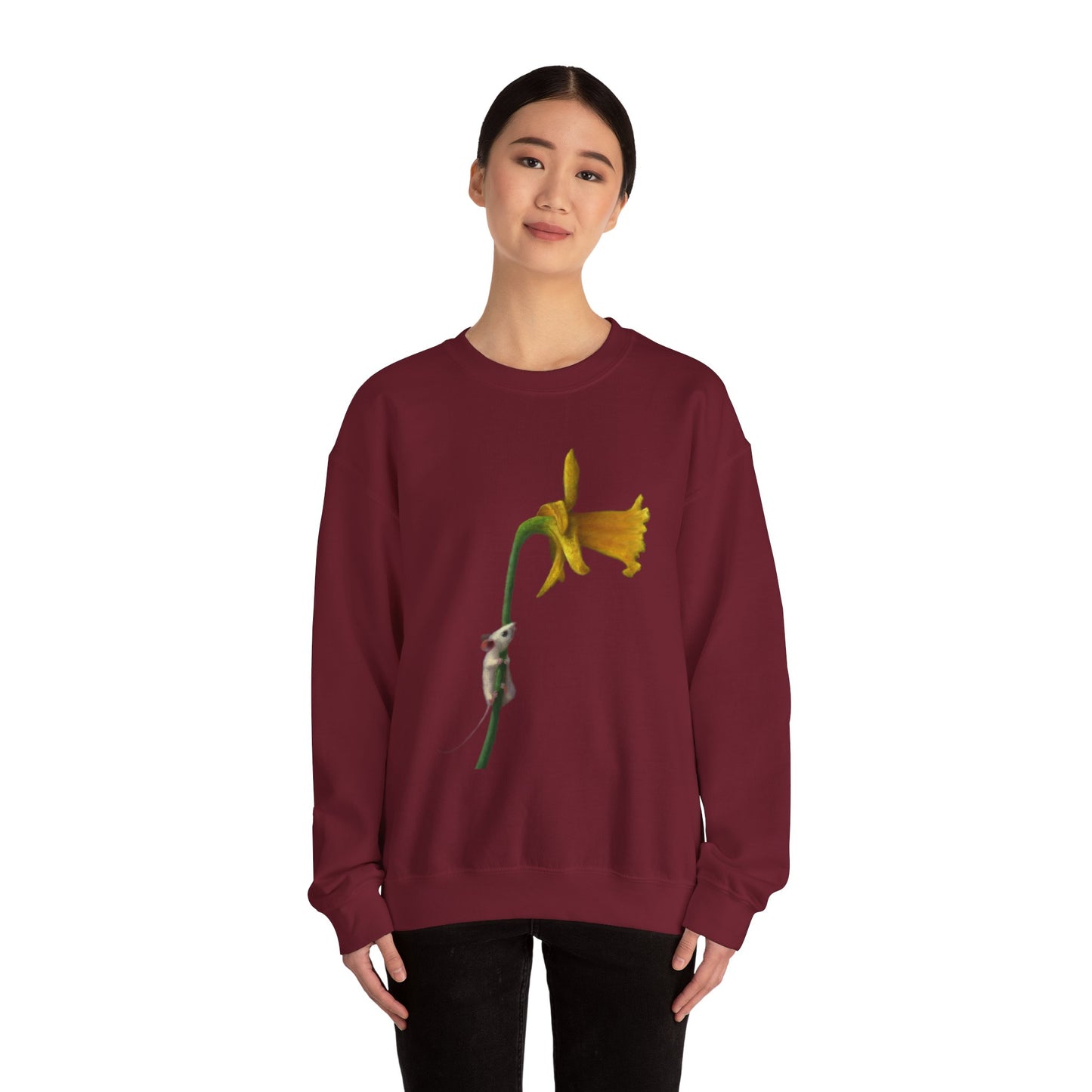 Stuart Dunkel: "Curious Yellow" Crewneck Sweatshirt