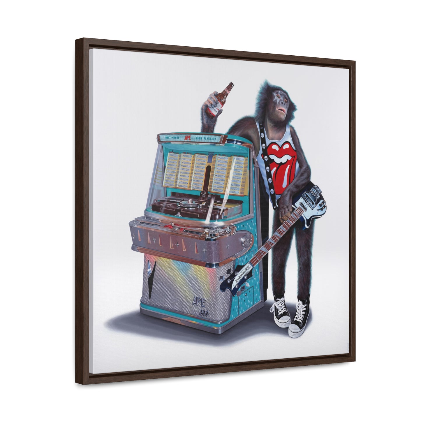 Tony South: "Jukebox Hero" - Framed Canvas Reproduction