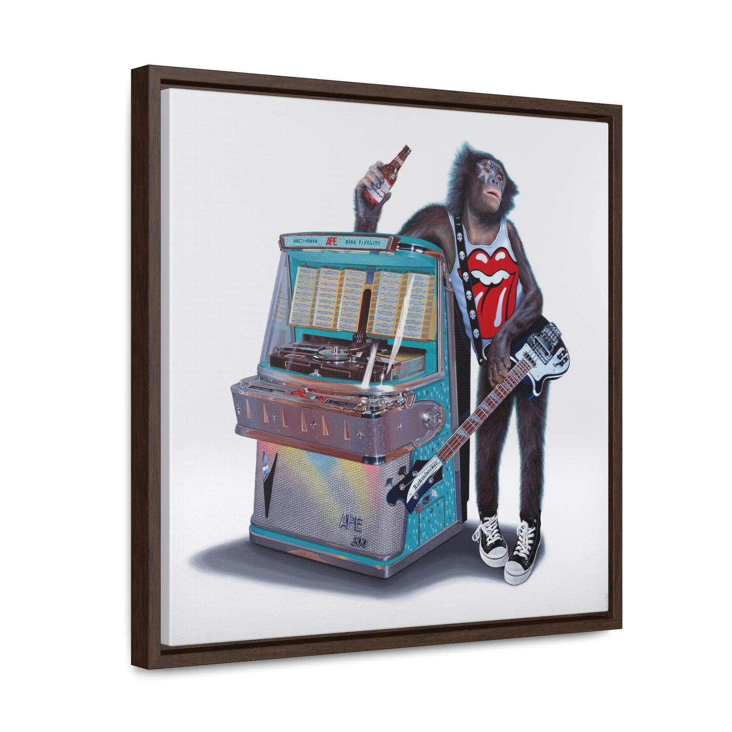 Tony South: "Jukebox Hero" - Framed Canvas Reproduction