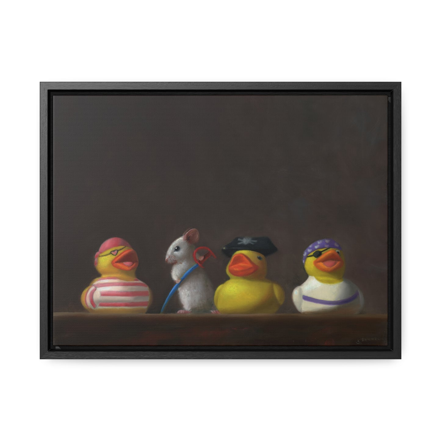 Stuart Dunkel: "Family Portrait: It's a Pirates Life" - Framed Canvas Reproduction
