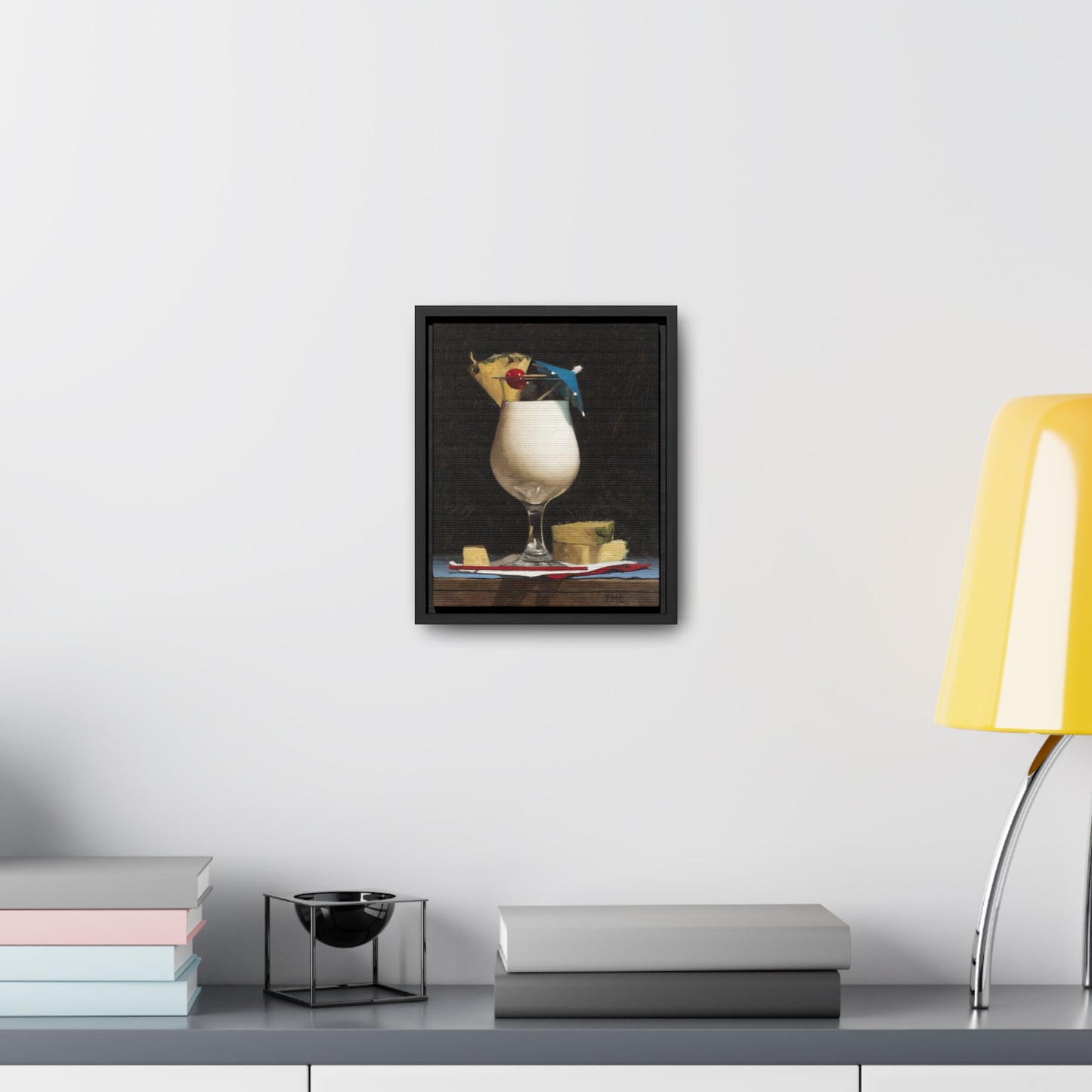 Todd M. Casey: "Piña Colada" - Framed Canvas Reproduction