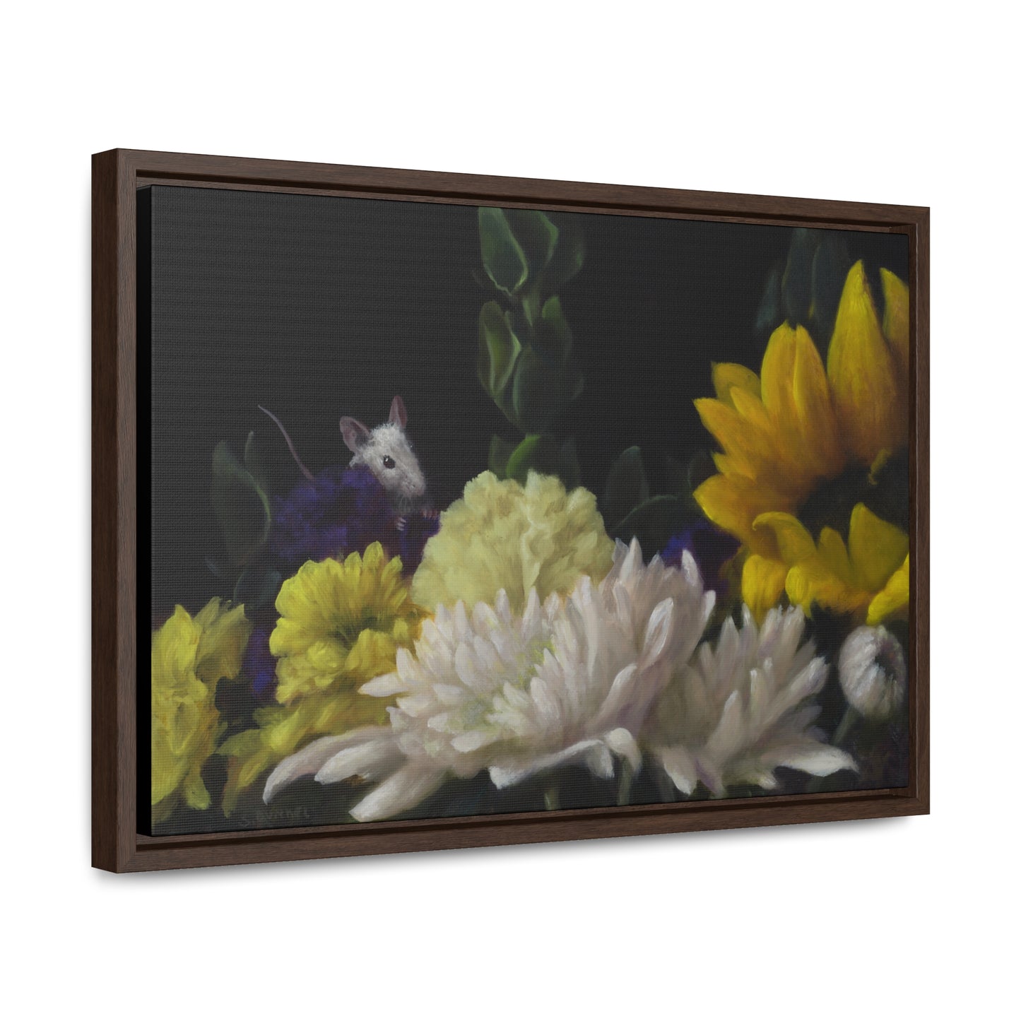 Stuart Dunkel: "Flower Power" - Framed Canvas Reproduction