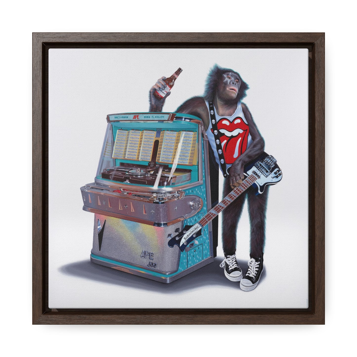 Tony South: "Jukebox Hero" - Framed Canvas Reproduction