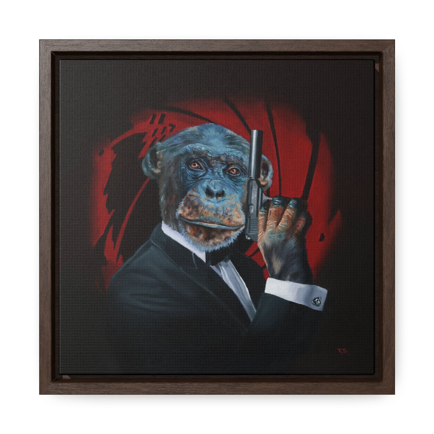 Tony South: "Shaken Not Stirred" - Framed Canvas Reproduction