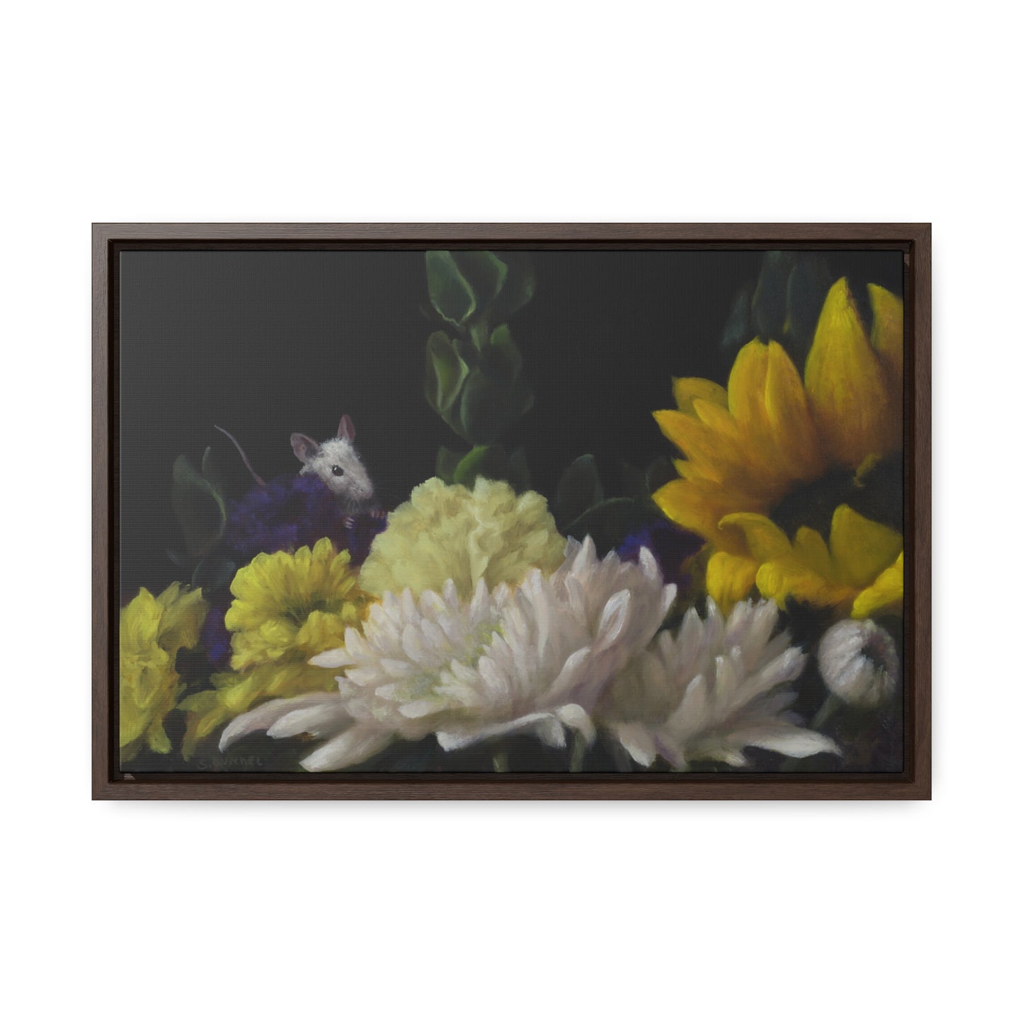 Stuart Dunkel: "Flower Power" - Framed Canvas Reproduction