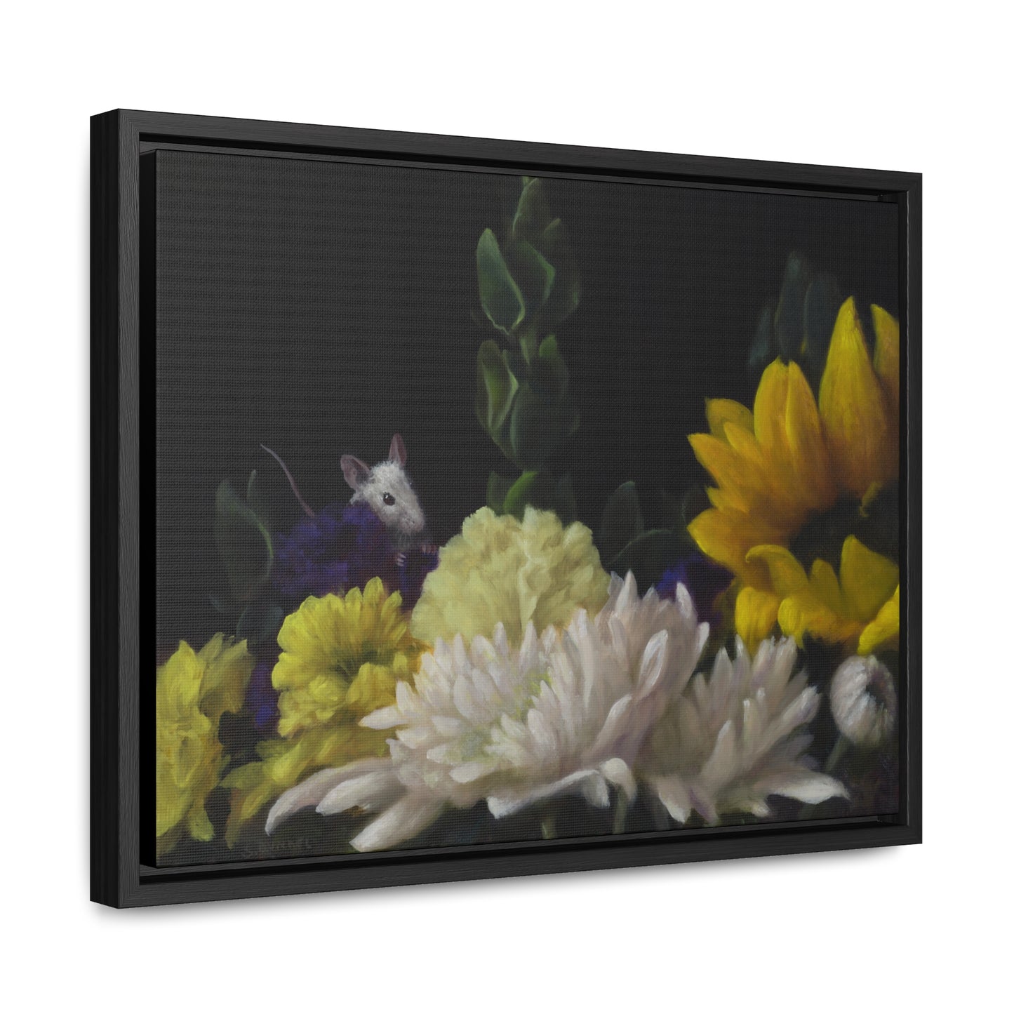 Stuart Dunkel: "Flower Power" - Framed Canvas Reproduction