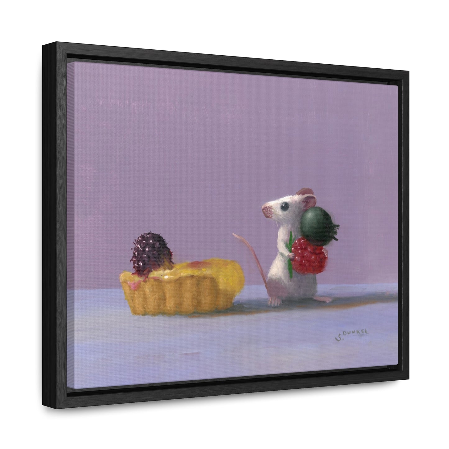 Stuart Dunkel: "Tart Shopping" - Framed Canvas Reproduction
