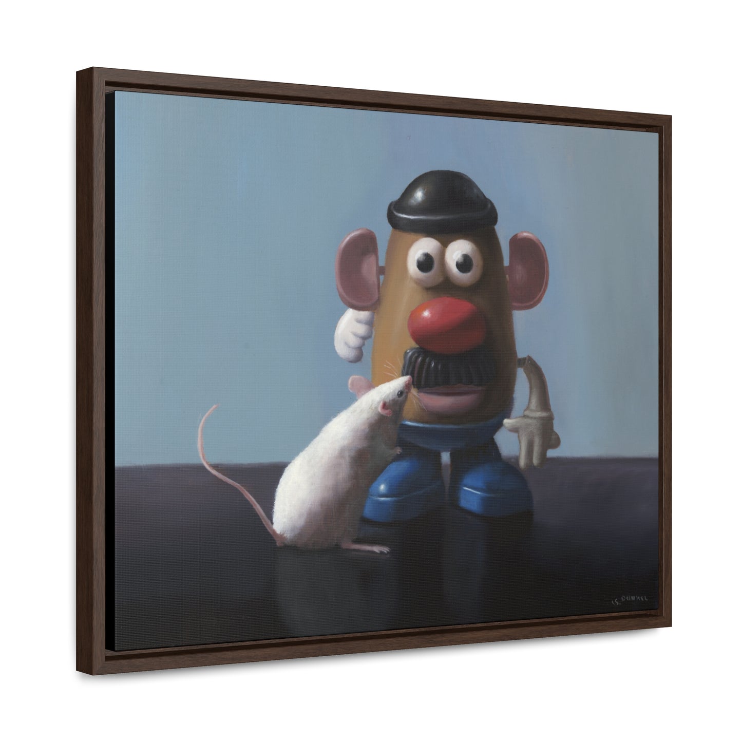 Stuart Dunkel: "The Kiss" - Framed Canvas Reproduction