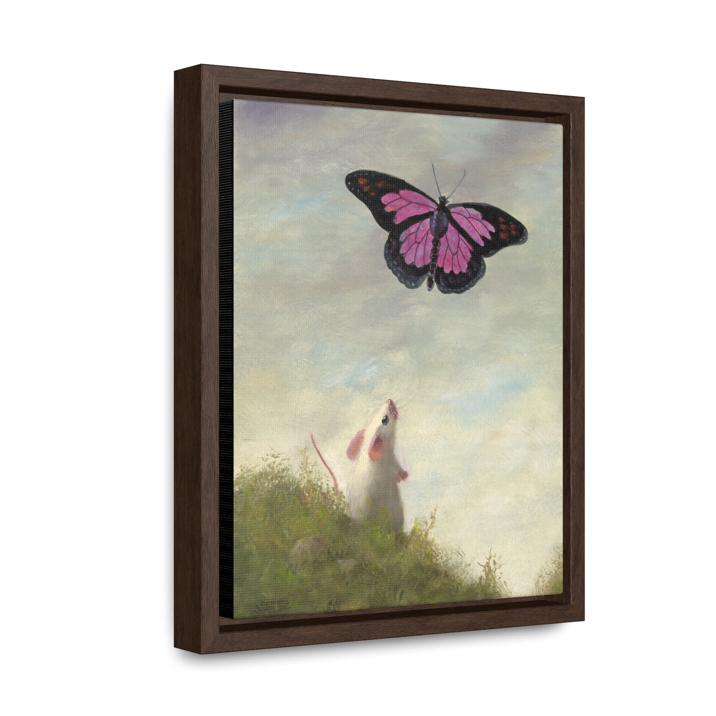 Stuart Dunkel: "Magic Butterfly" - Framed Canvas Reproduction
