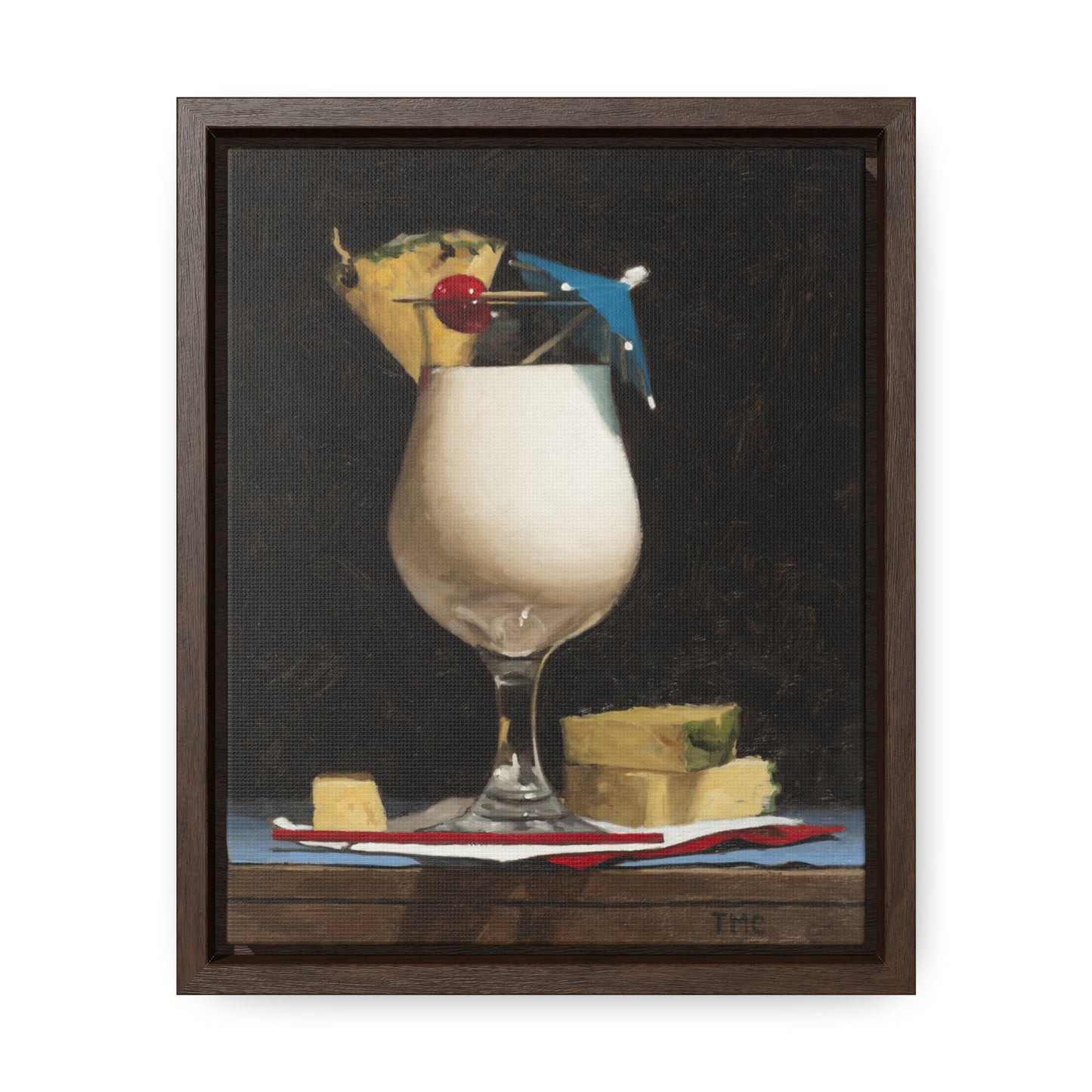 Todd M. Casey: "Piña Colada" - Framed Canvas Reproduction