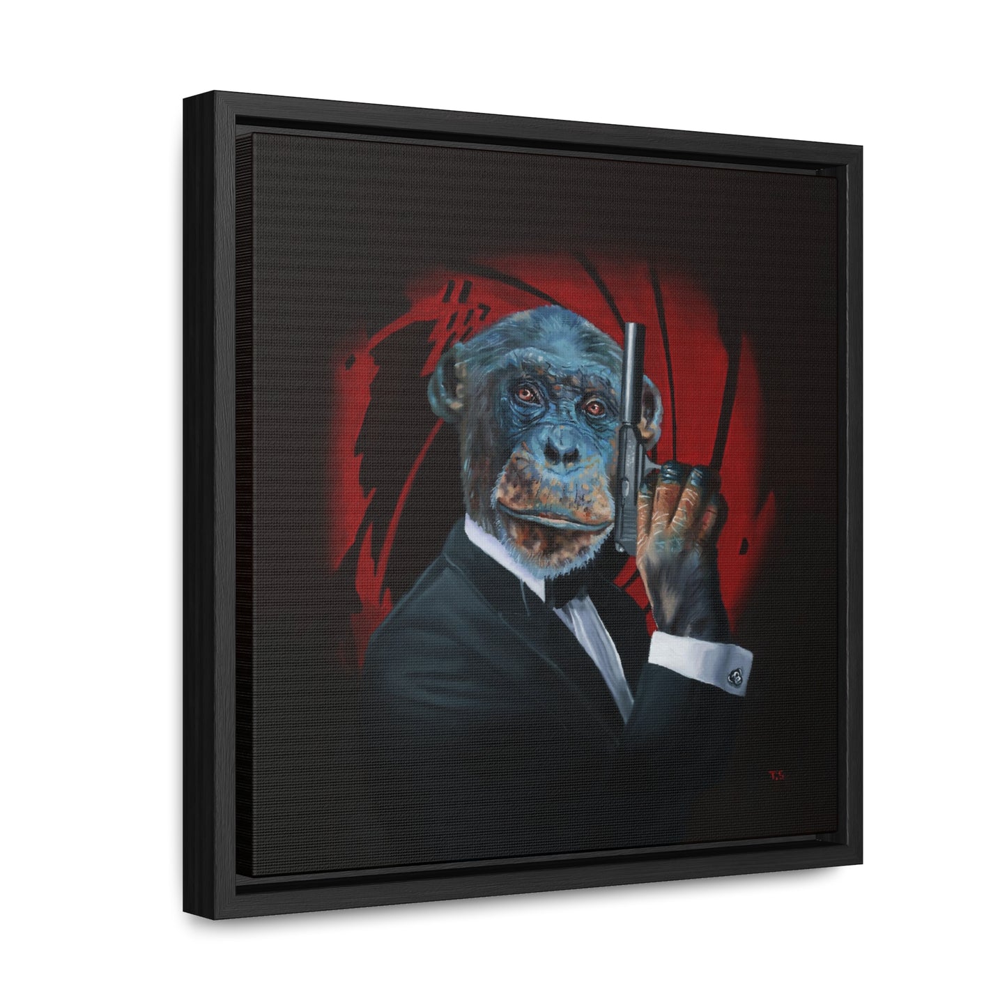 Tony South: "Shaken Not Stirred" - Framed Canvas Reproduction