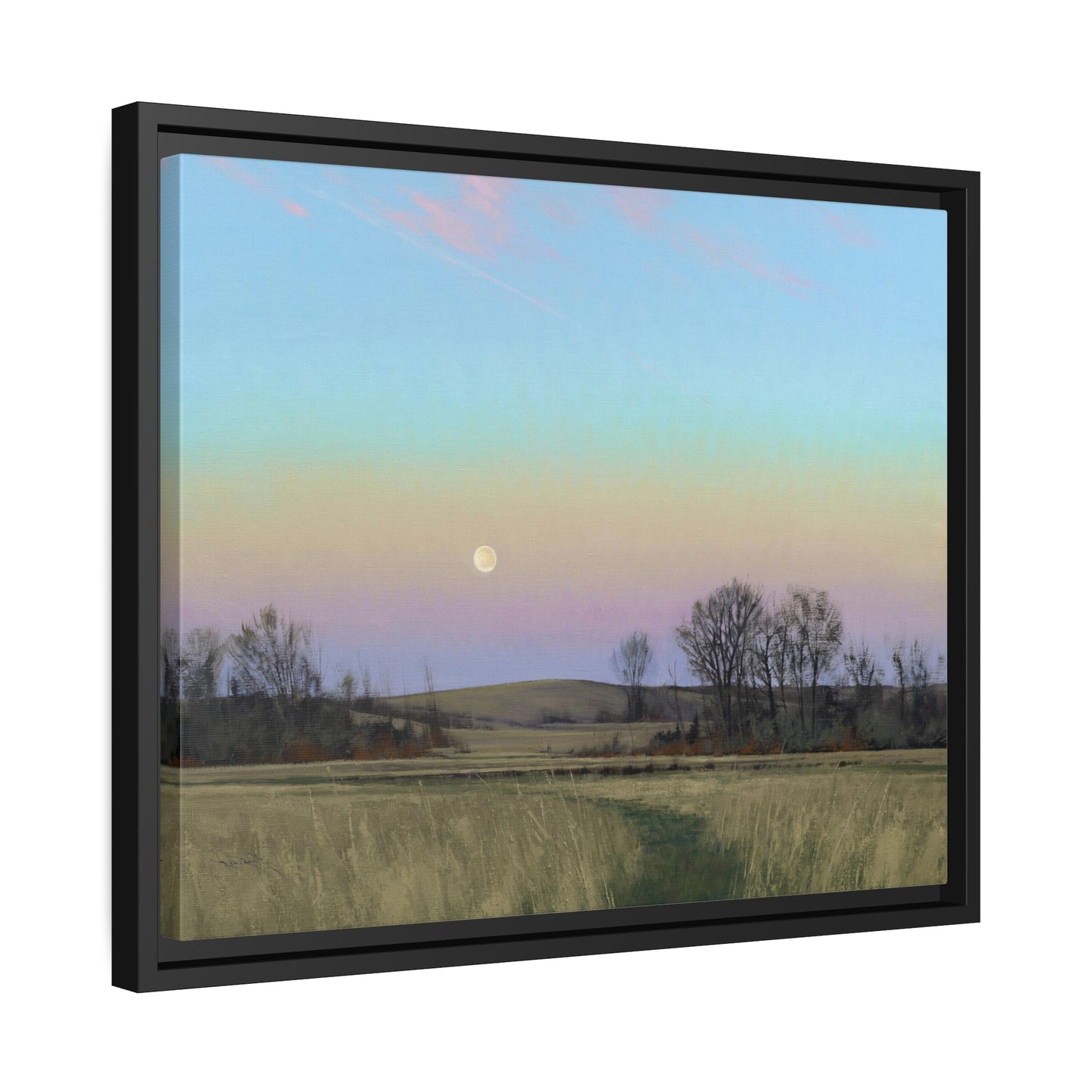 Ben Bauer: "Minnesota Glacial Lakes Area at Dusk" - Framed Canvas Reproduction