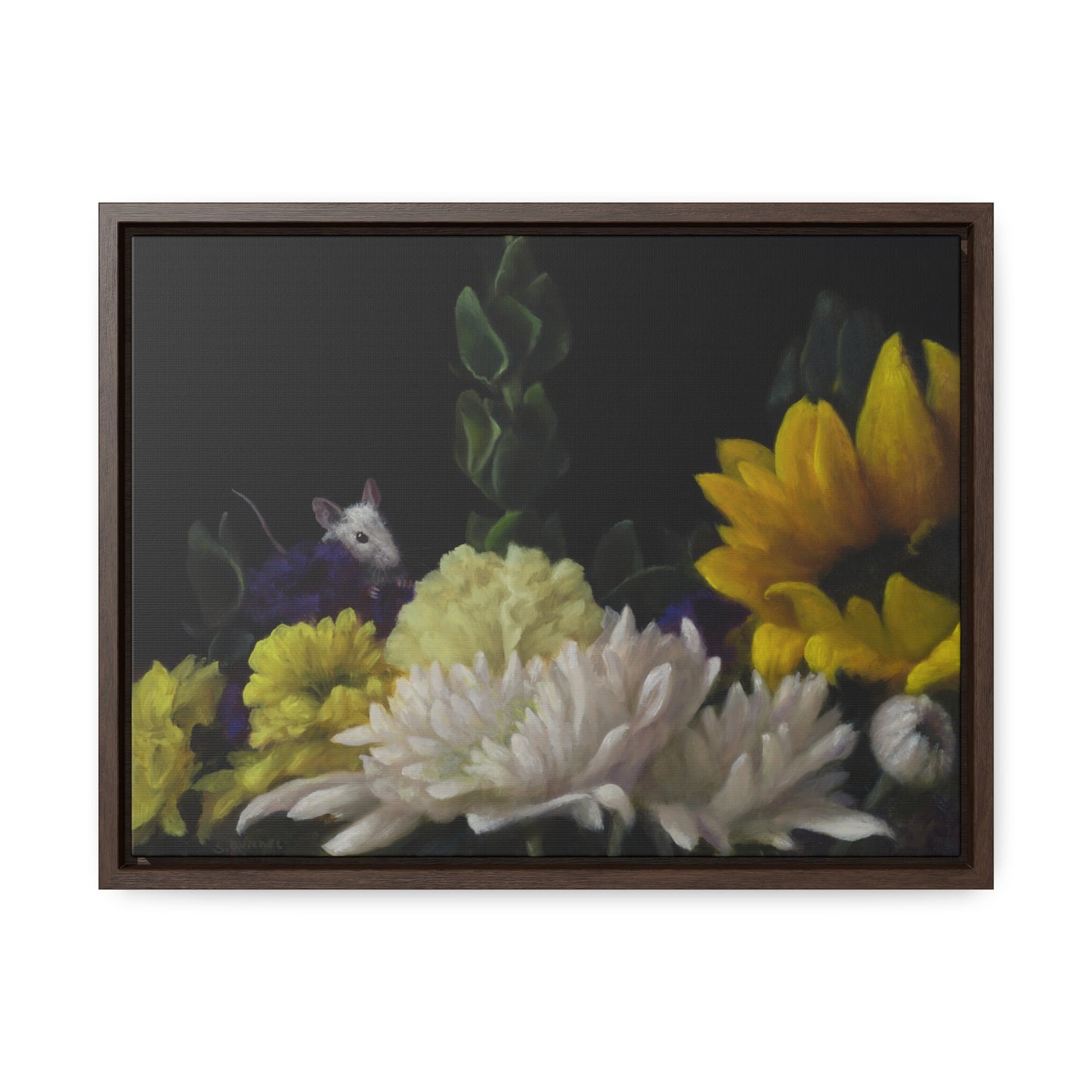 Stuart Dunkel: "Flower Power" - Framed Canvas Reproduction