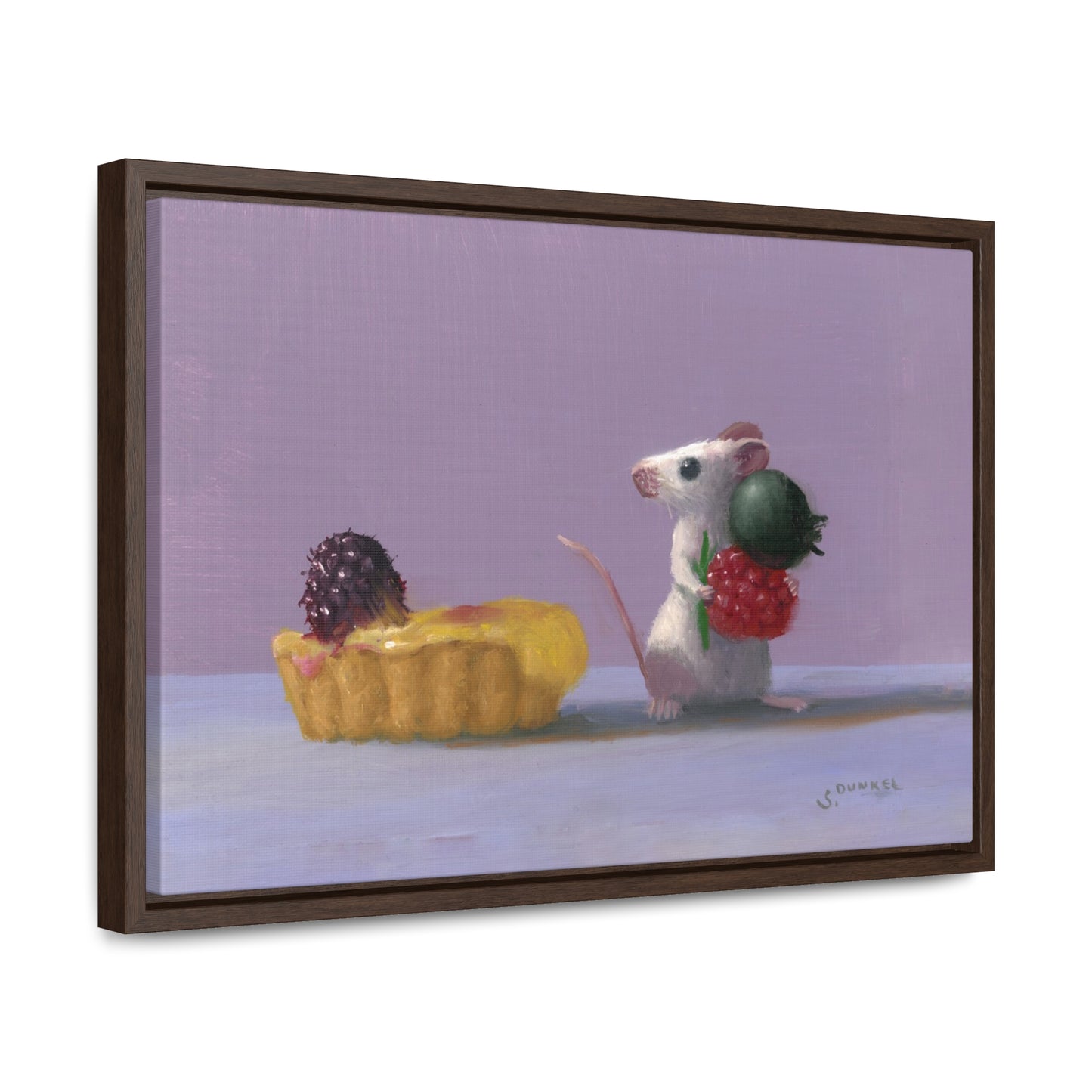 Stuart Dunkel: "Tart Shopping" - Framed Canvas Reproduction