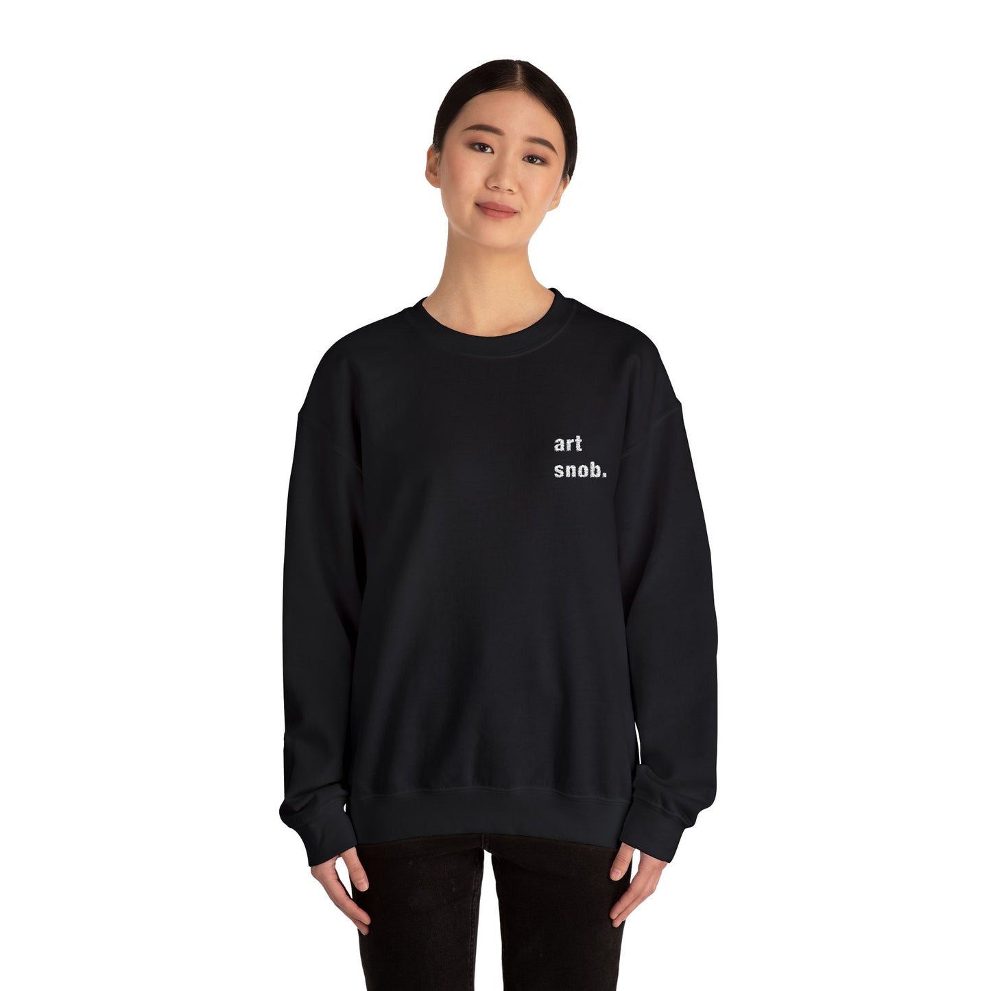 Art Snob Unisex Heavy Blend Crewneck Sweatshirt - Stylish Comfort for Creative Souls