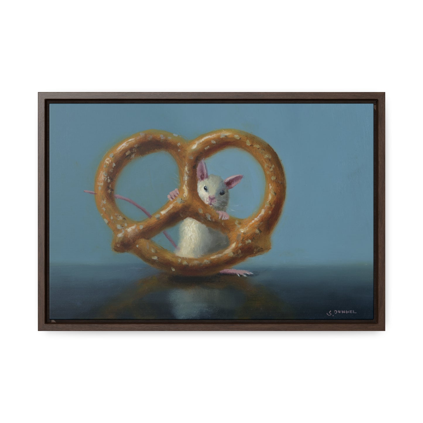 Stuart Dunkel: "Behind Bars" - Framed Canvas Reproduction