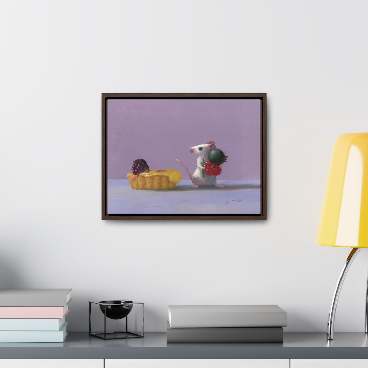 Stuart Dunkel: "Tart Shopping" - Framed Canvas Reproduction