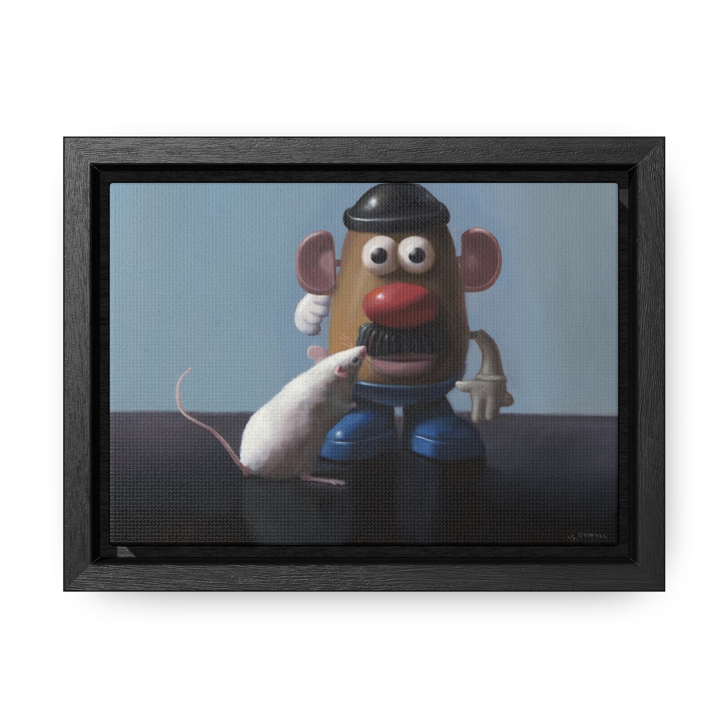 Stuart Dunkel: "The Kiss" - Framed Canvas Reproduction