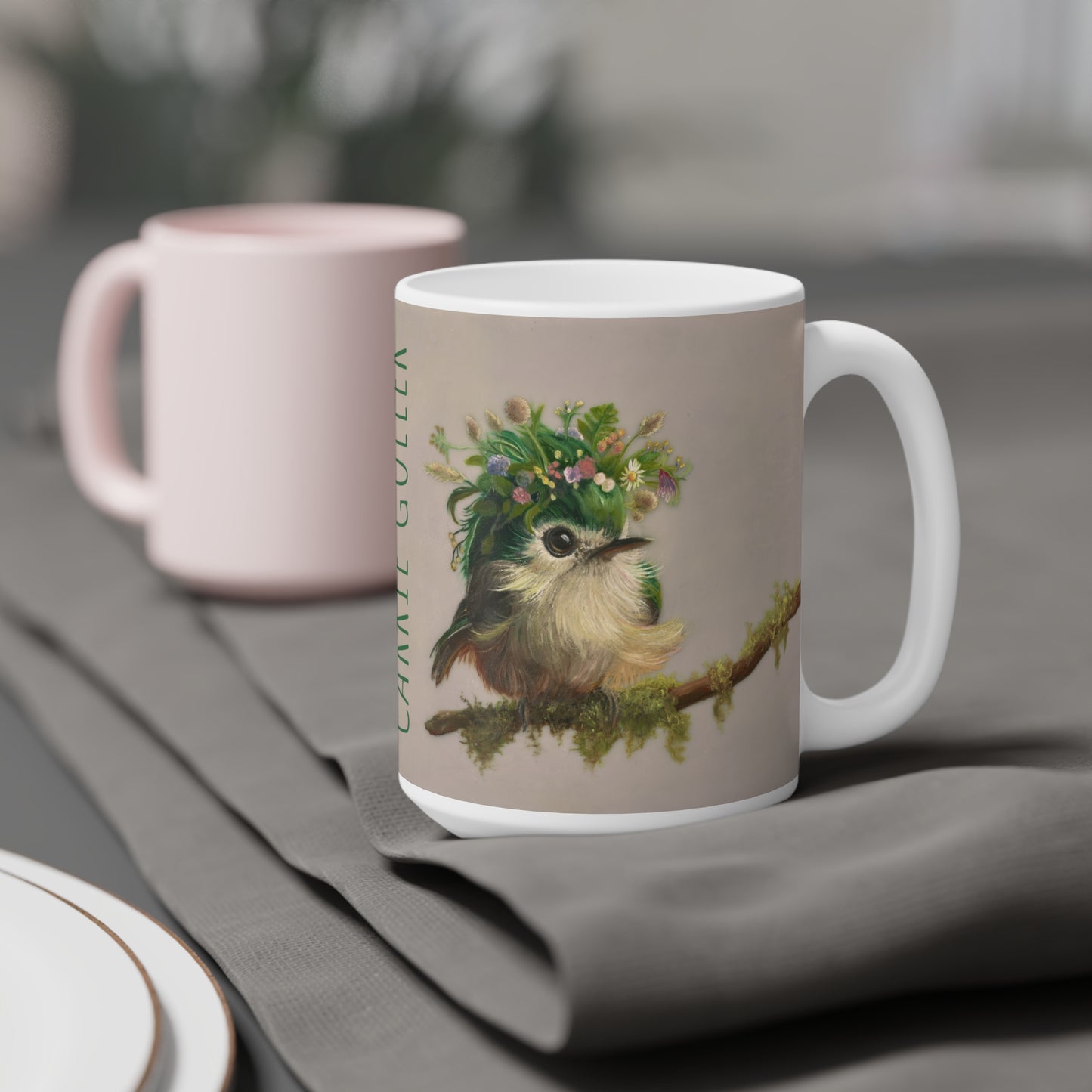 Carrie Goller: "Emerald" Ceramic Mug (11oz\15oz\20oz)