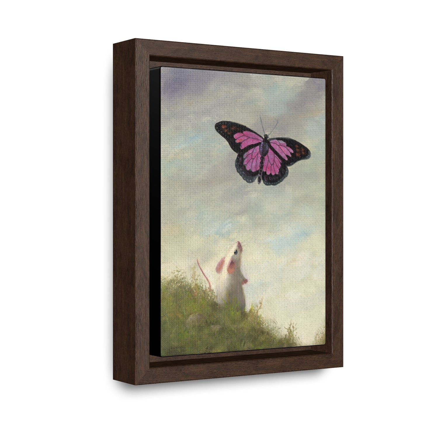 Stuart Dunkel: "Magic Butterfly" - Framed Canvas Reproduction