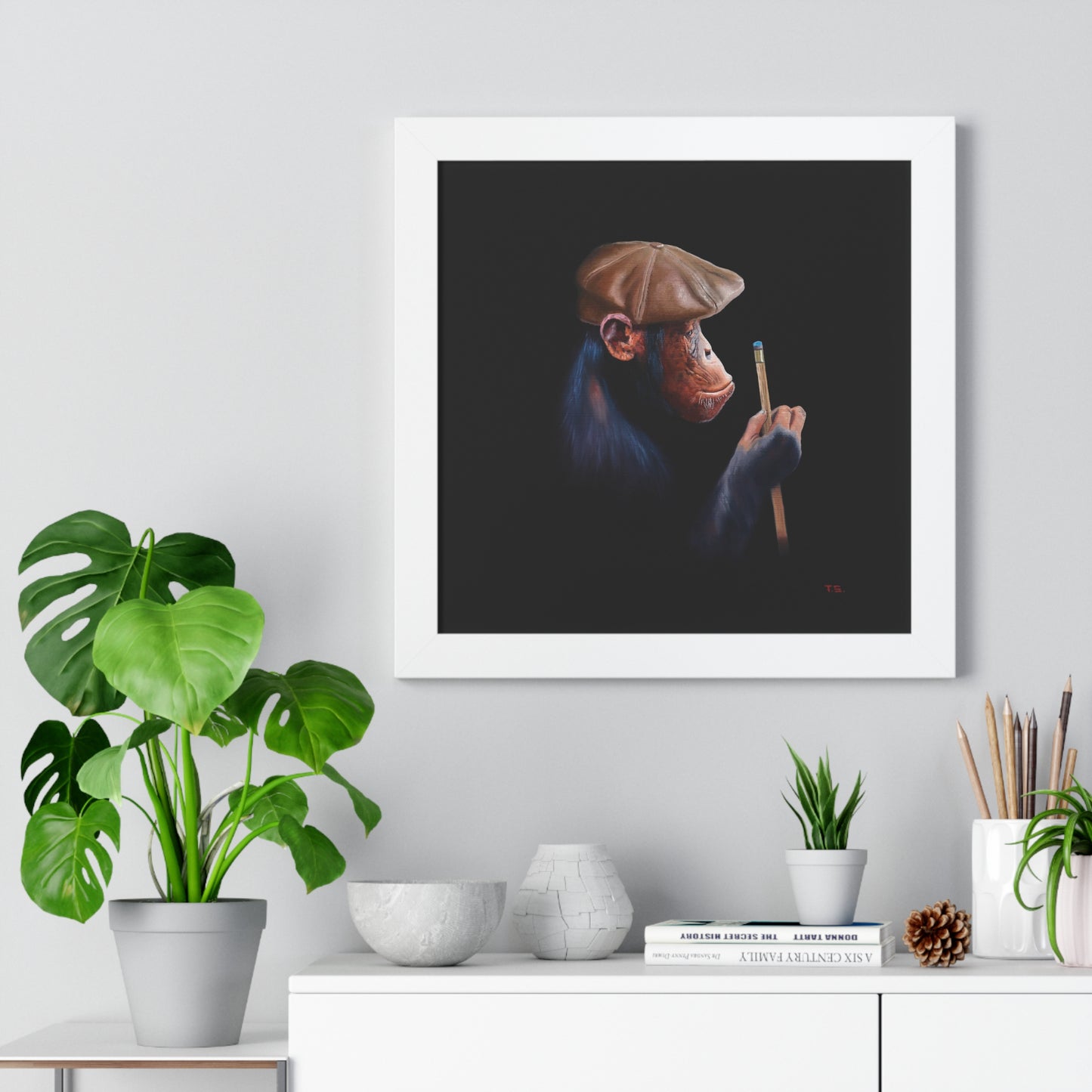 Tony South: "Hustle" Framed Poster