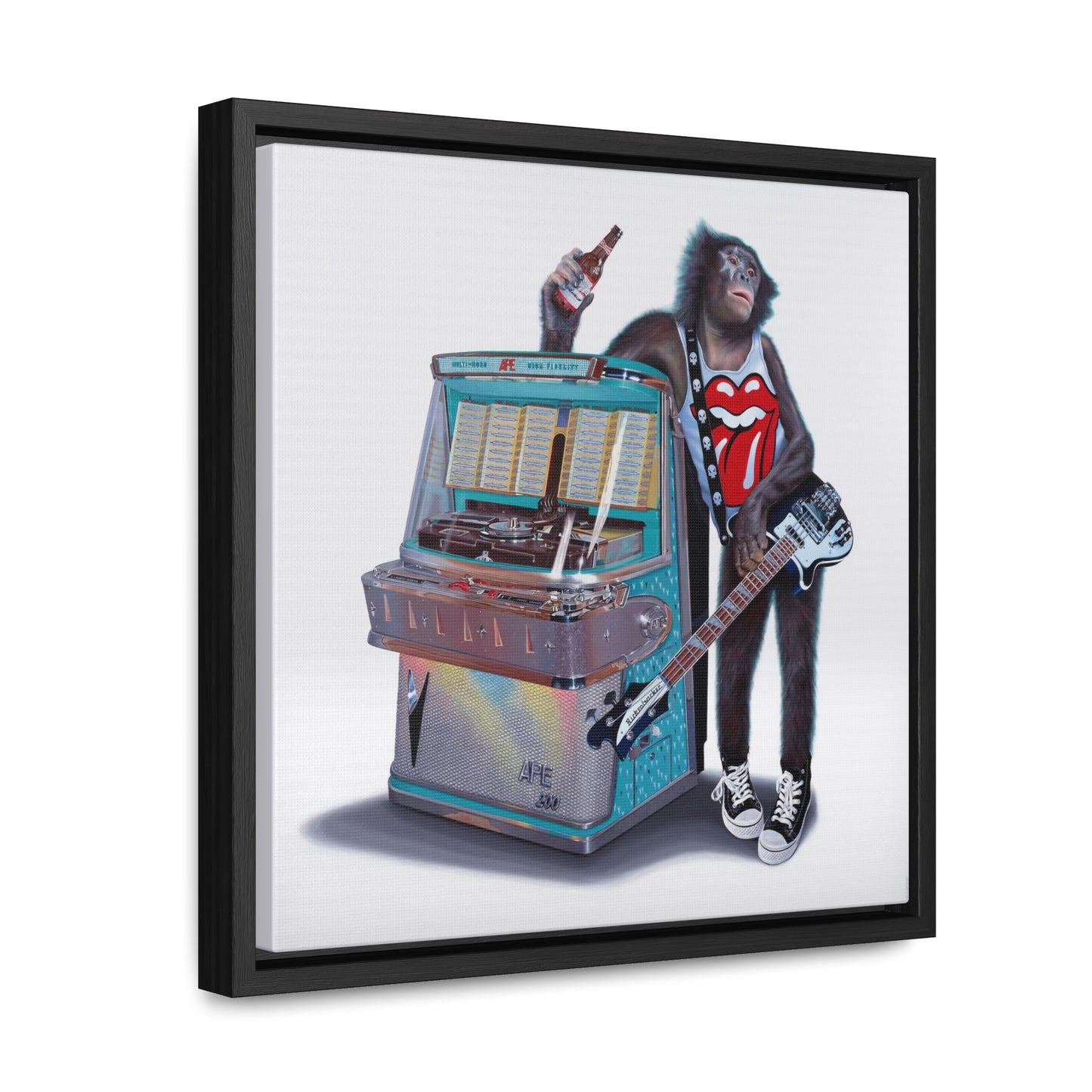 Tony South: "Jukebox Hero" - Framed Canvas Reproduction