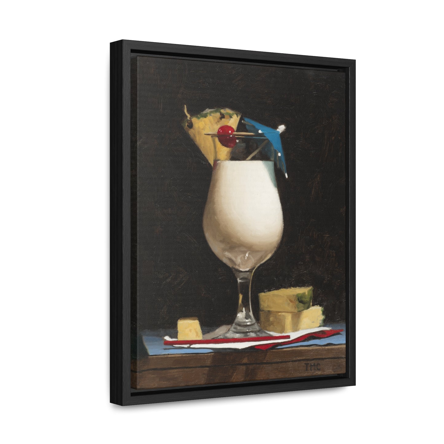 Todd M. Casey: "Piña Colada" - Framed Canvas Reproduction