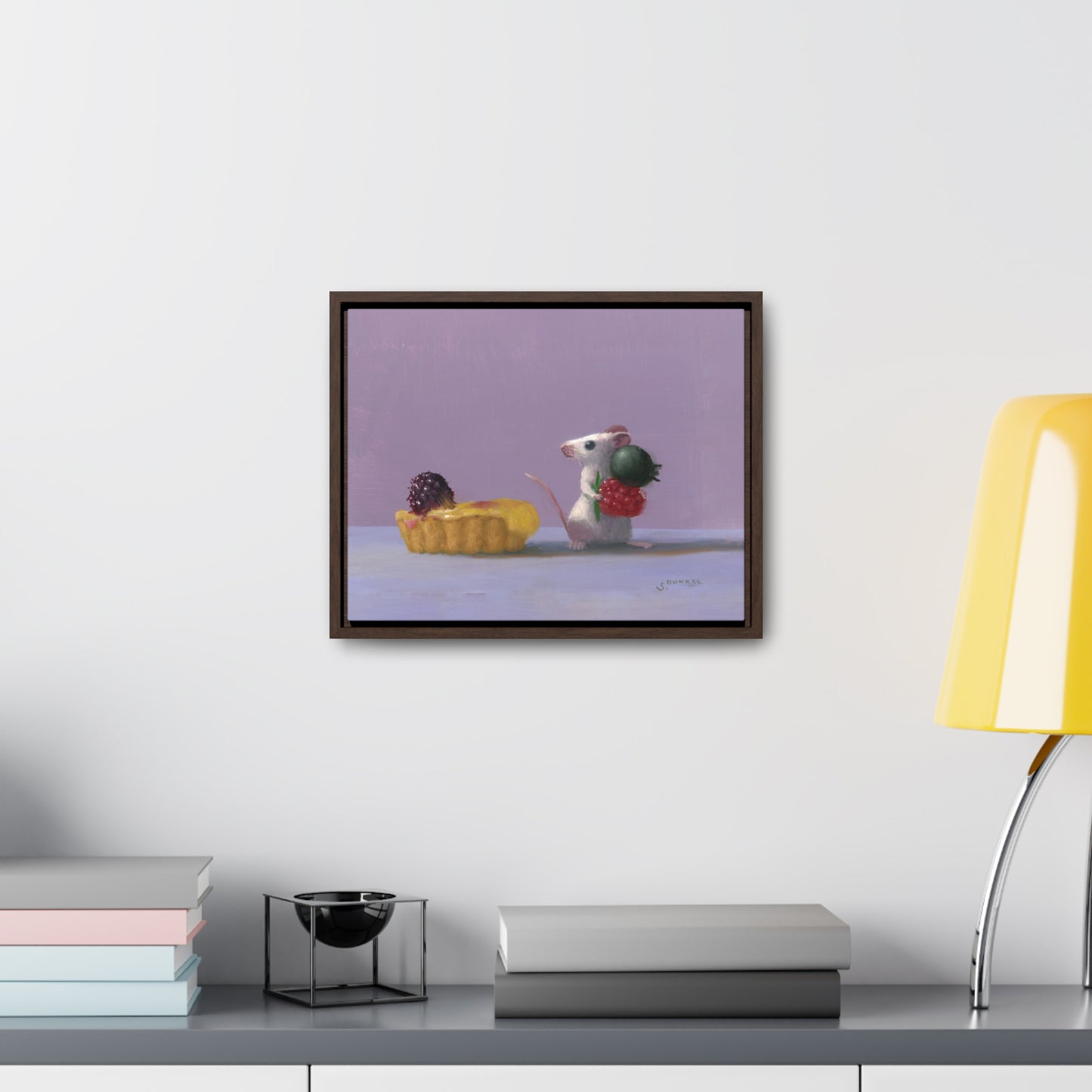 Stuart Dunkel: "Tart Shopping" - Framed Canvas Reproduction