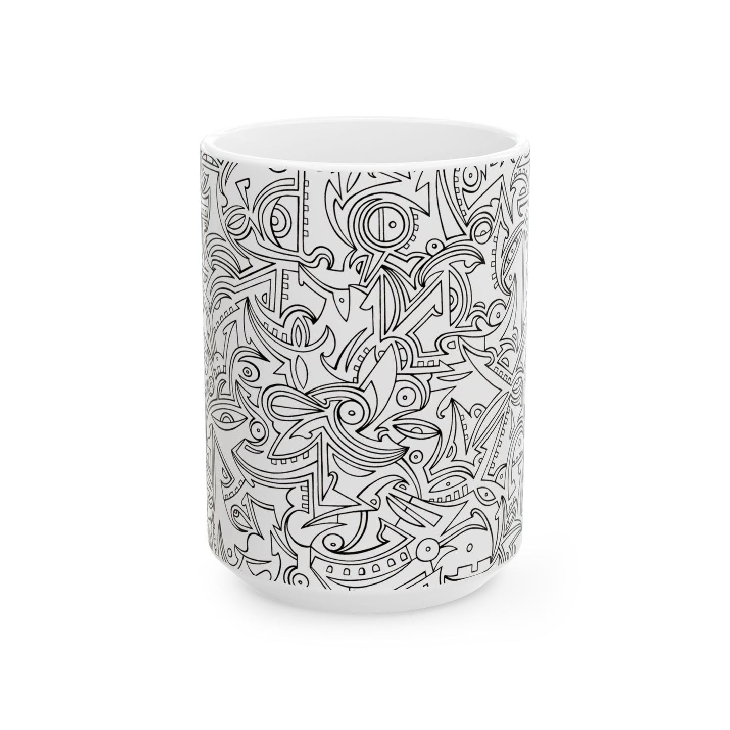Eric Hagan | Arcadia (black and white) Ceramic Mug