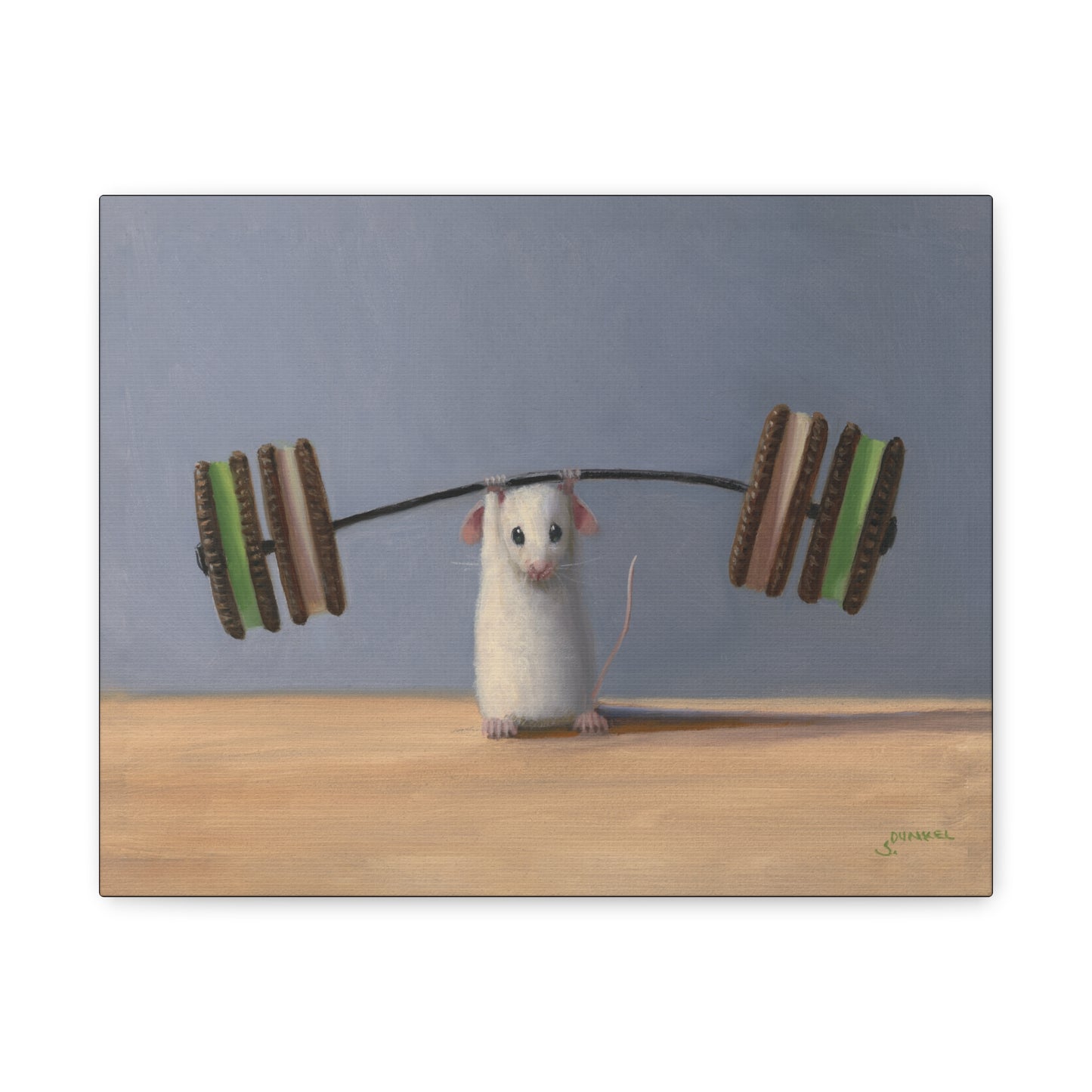 Stuart Dunkel: "Working Out" - Canvas Reproduction