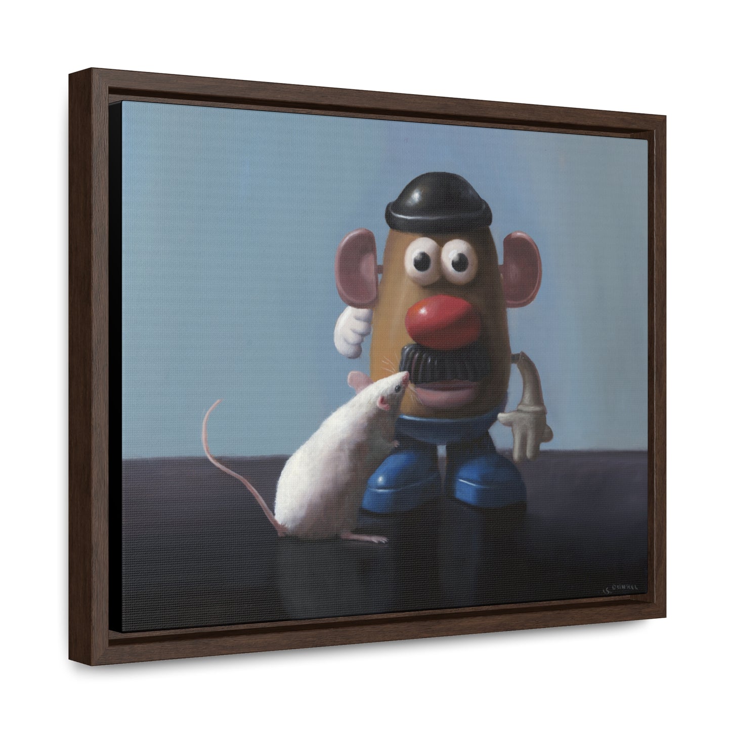 Stuart Dunkel: "The Kiss" - Framed Canvas Reproduction