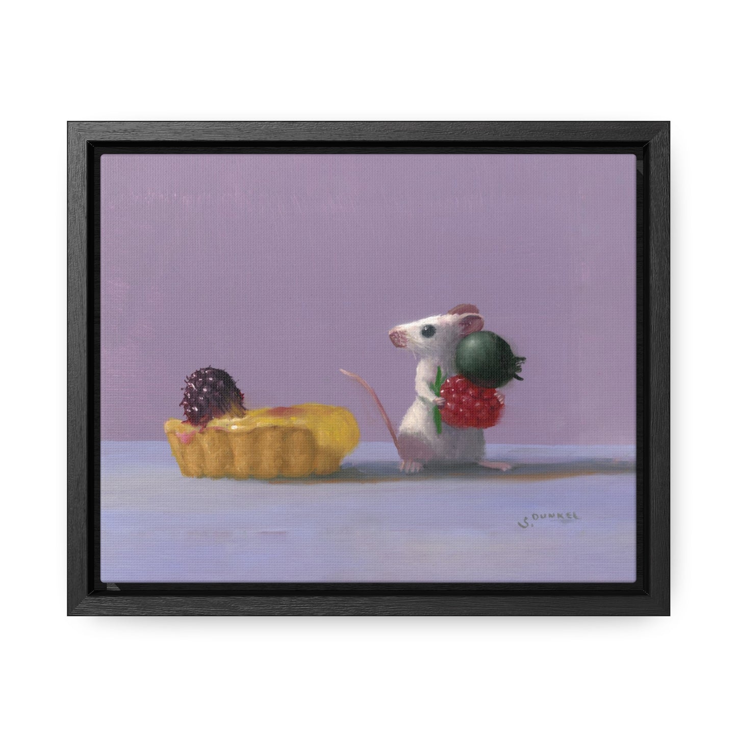 Stuart Dunkel: "Tart Shopping" - Framed Canvas Reproduction