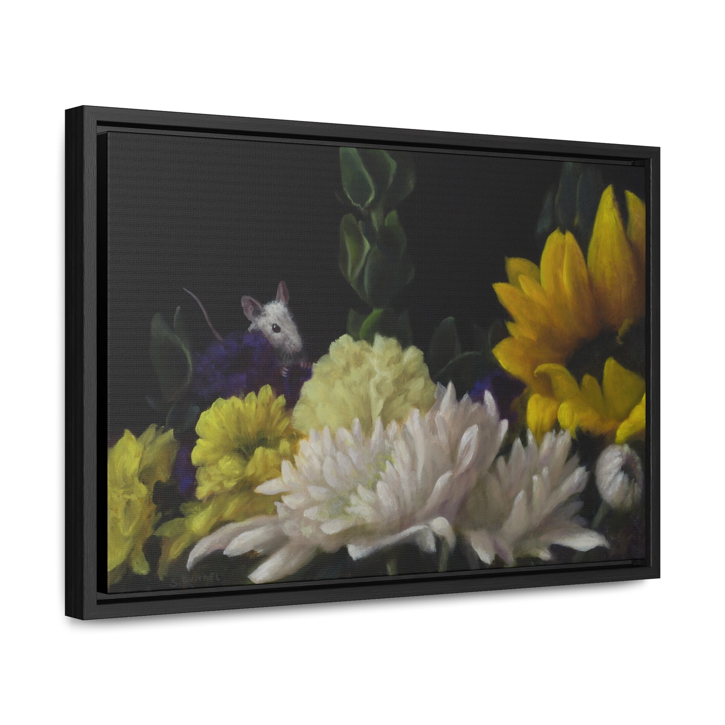 Stuart Dunkel: "Flower Power" - Framed Canvas Reproduction