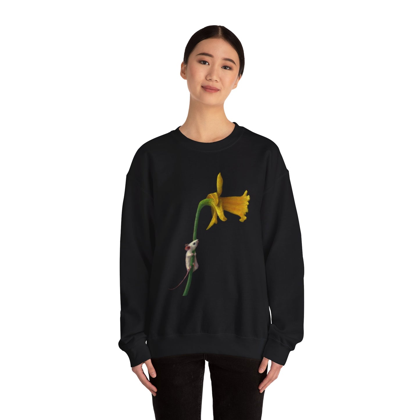 Stuart Dunkel: "Curious Yellow" Crewneck Sweatshirt