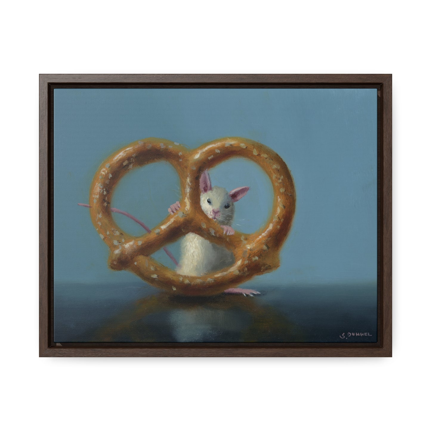 Stuart Dunkel: "Behind Bars" - Framed Canvas Reproduction