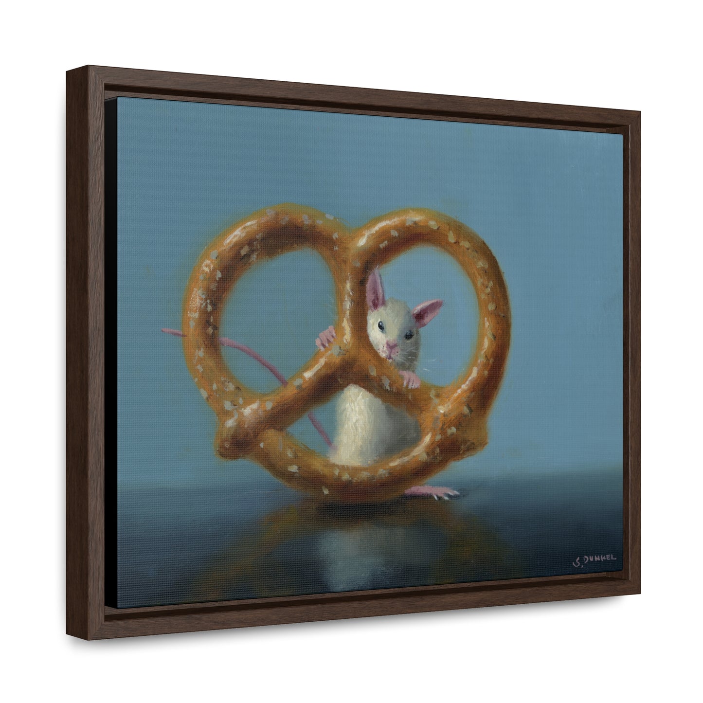 Stuart Dunkel: "Behind Bars" - Framed Canvas Reproduction