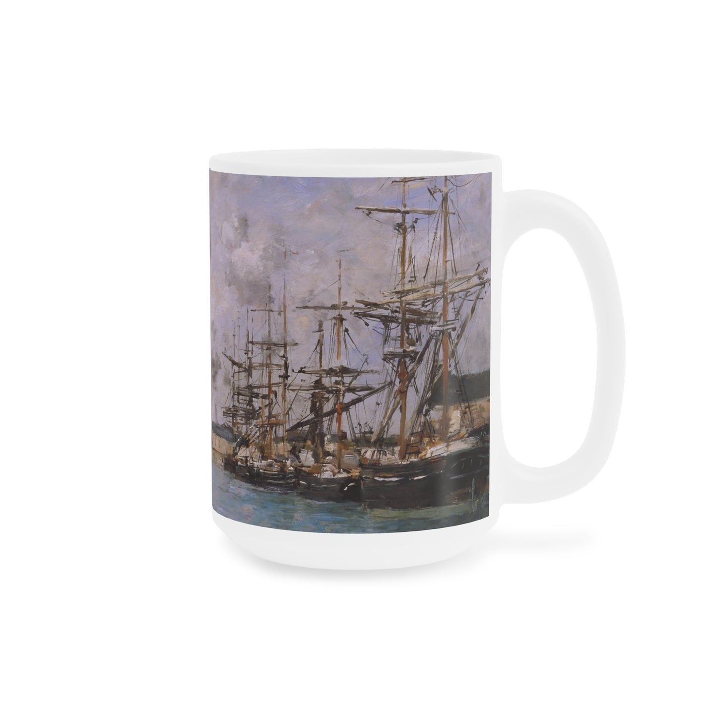 Eugene Boudin: "Deauville, le bassin" Ceramic Mug (11oz\15oz\20oz)