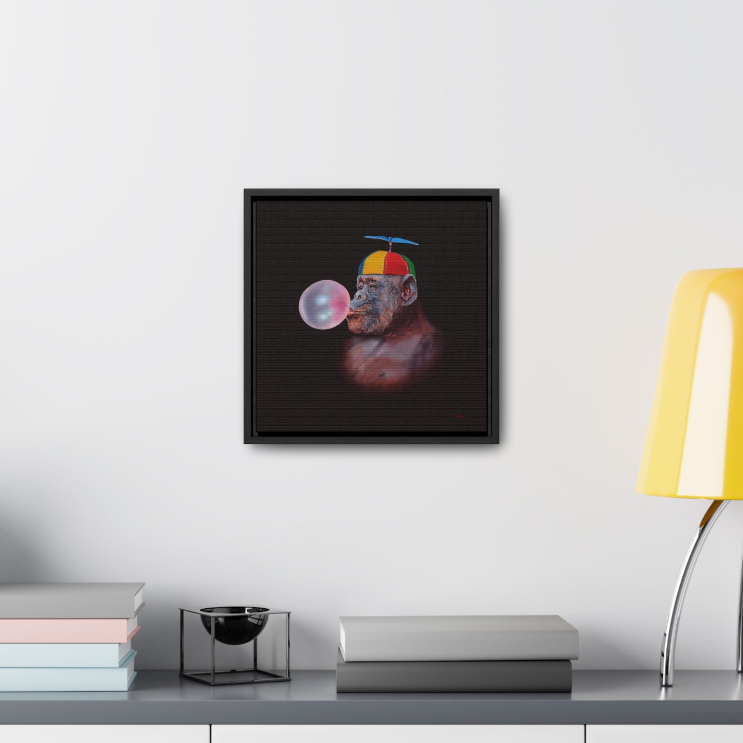 Tony South: "Inflate" - Framed Canvas Reproduction