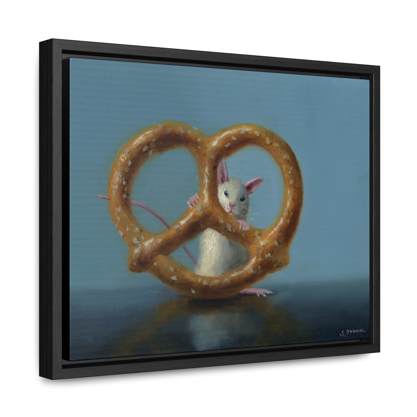 Stuart Dunkel: "Behind Bars" - Framed Canvas Reproduction