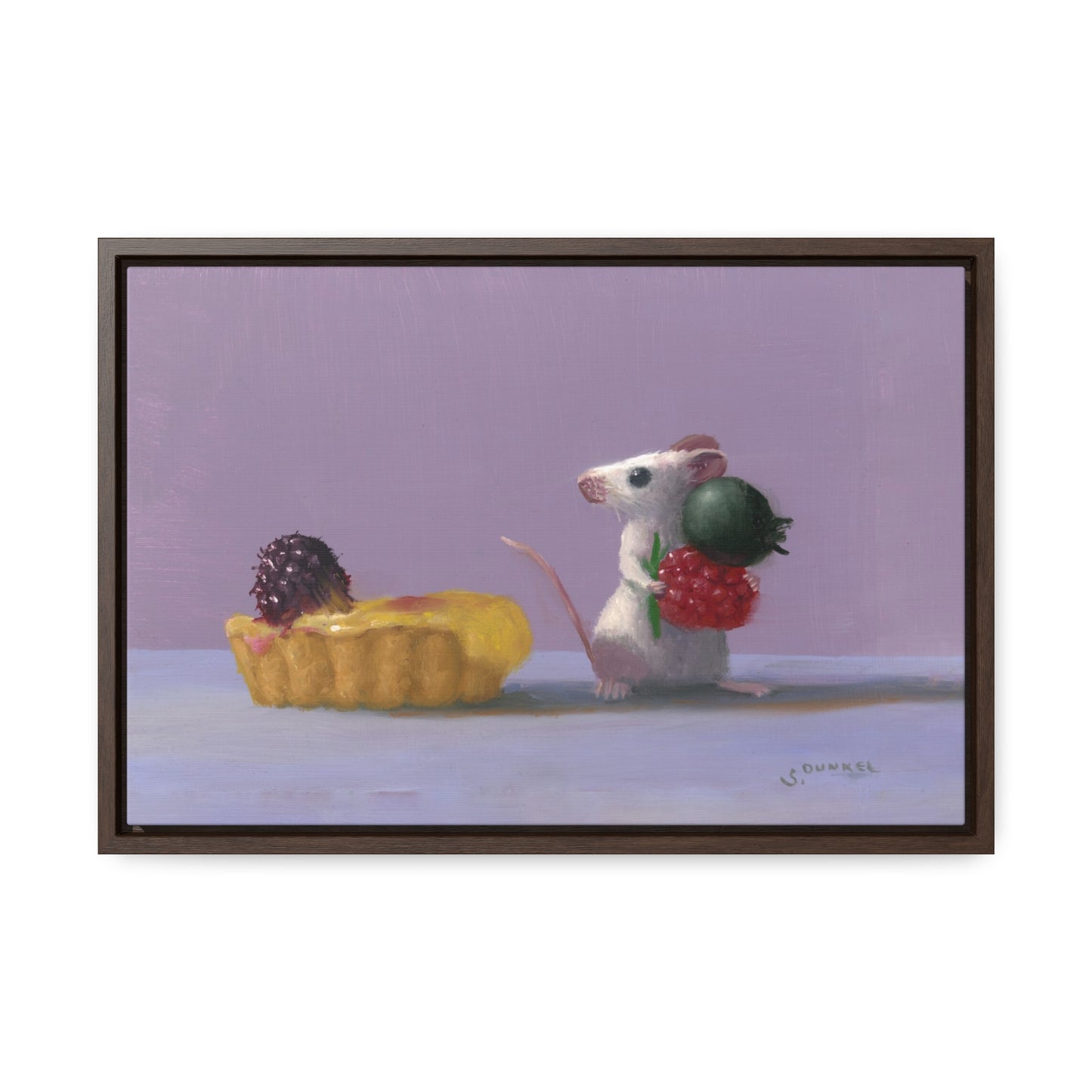 Stuart Dunkel: "Tart Shopping" - Framed Canvas Reproduction