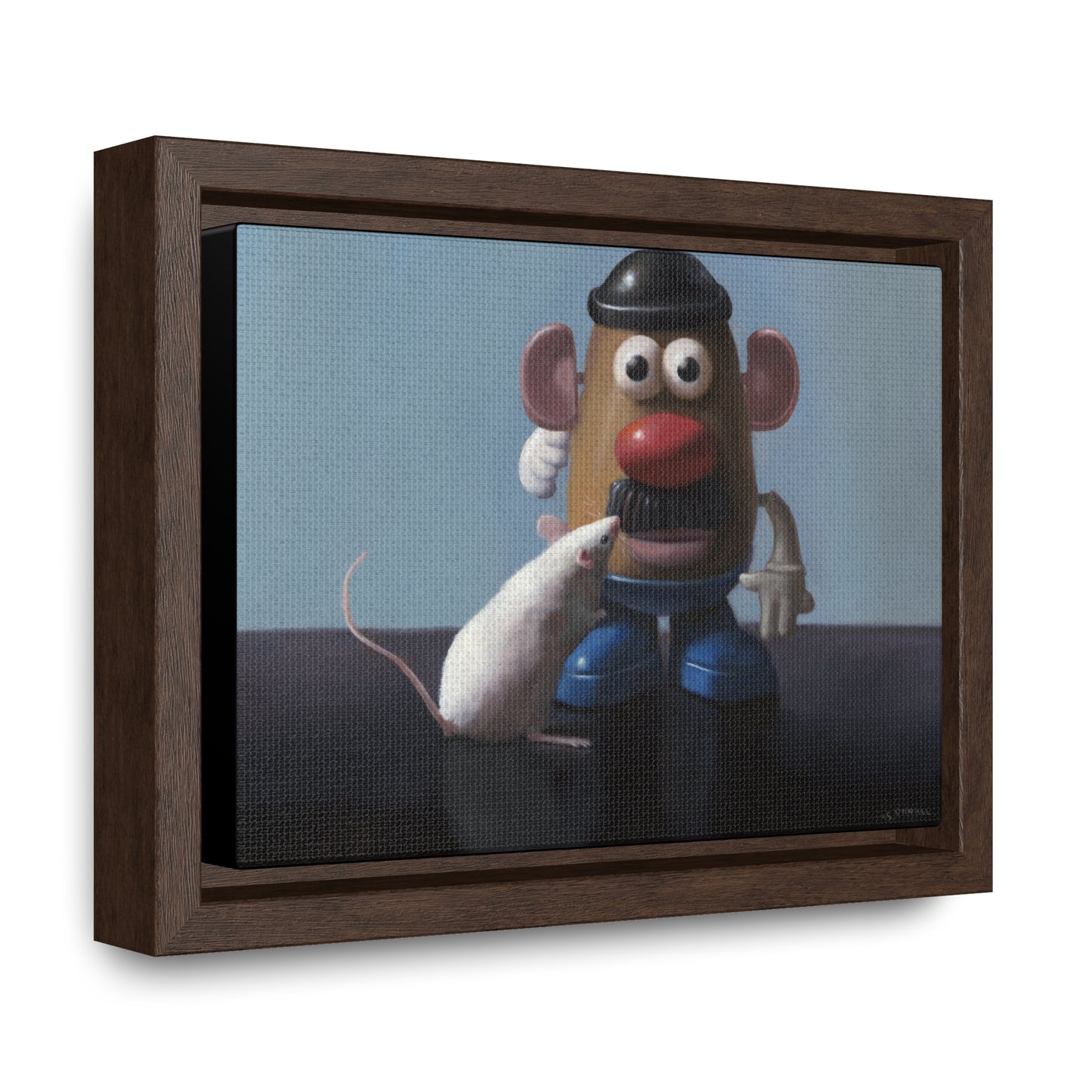 Stuart Dunkel: "The Kiss" - Framed Canvas Reproduction