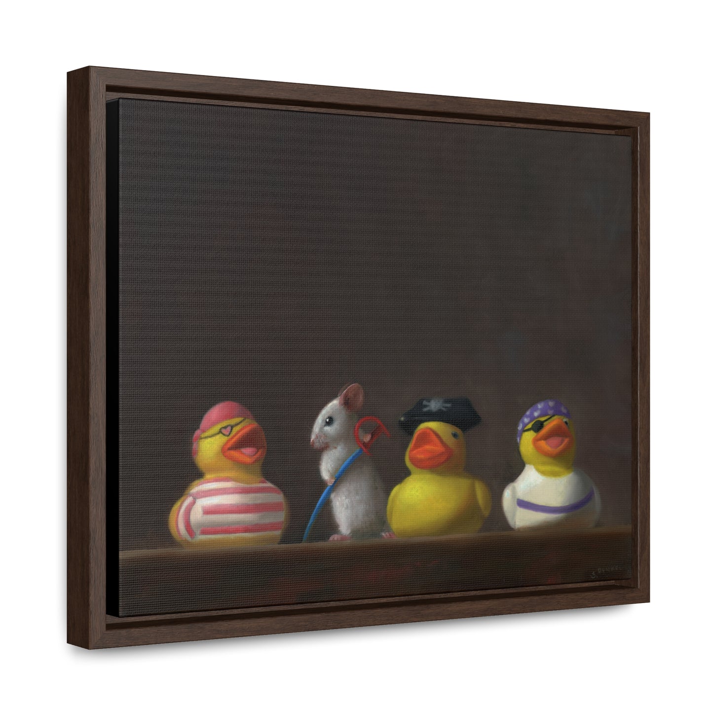 Stuart Dunkel: "Family Portrait: It's a Pirates Life" - Framed Canvas Reproduction